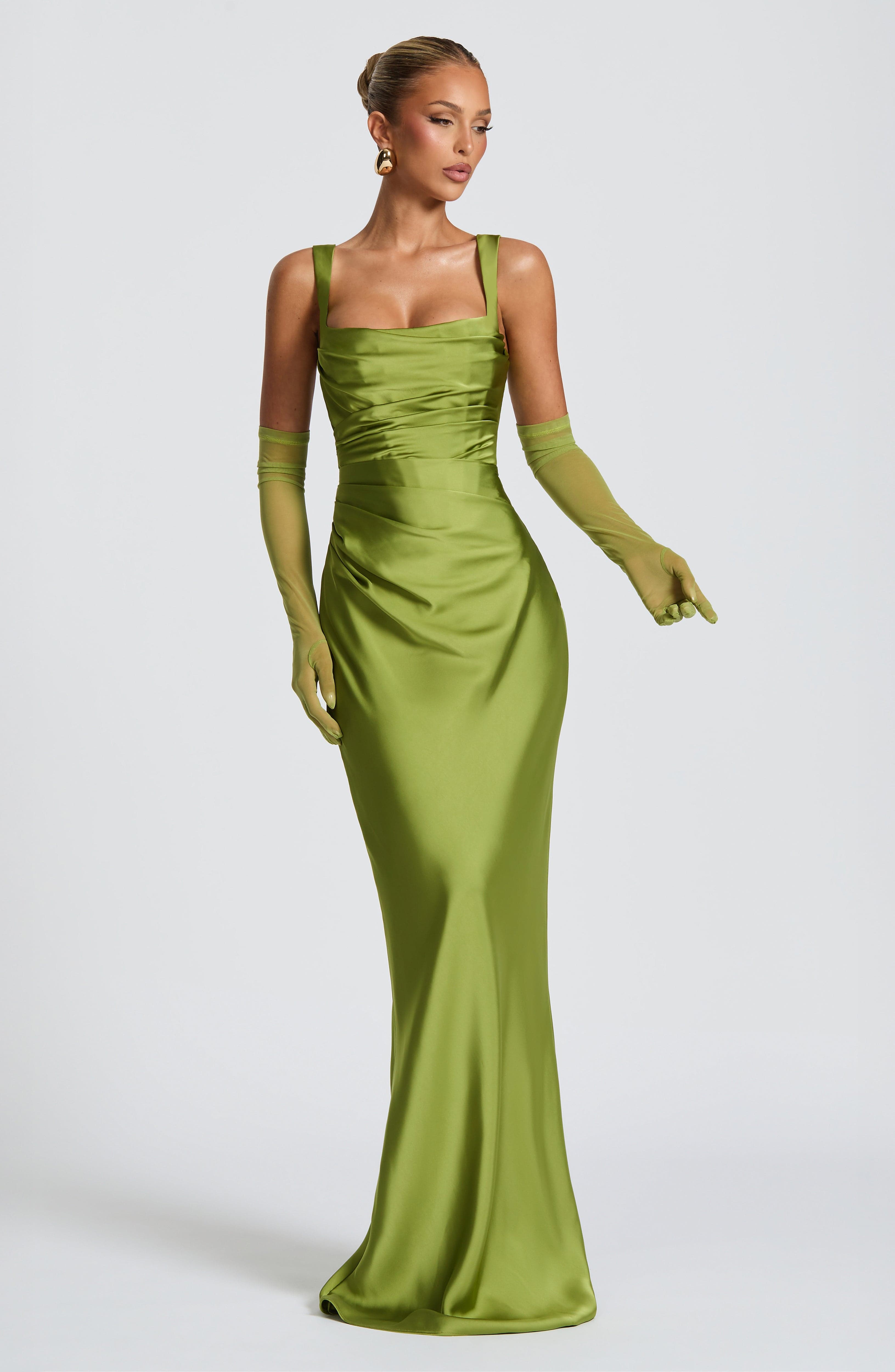 Carlota™ - Vestido Largo de Satén