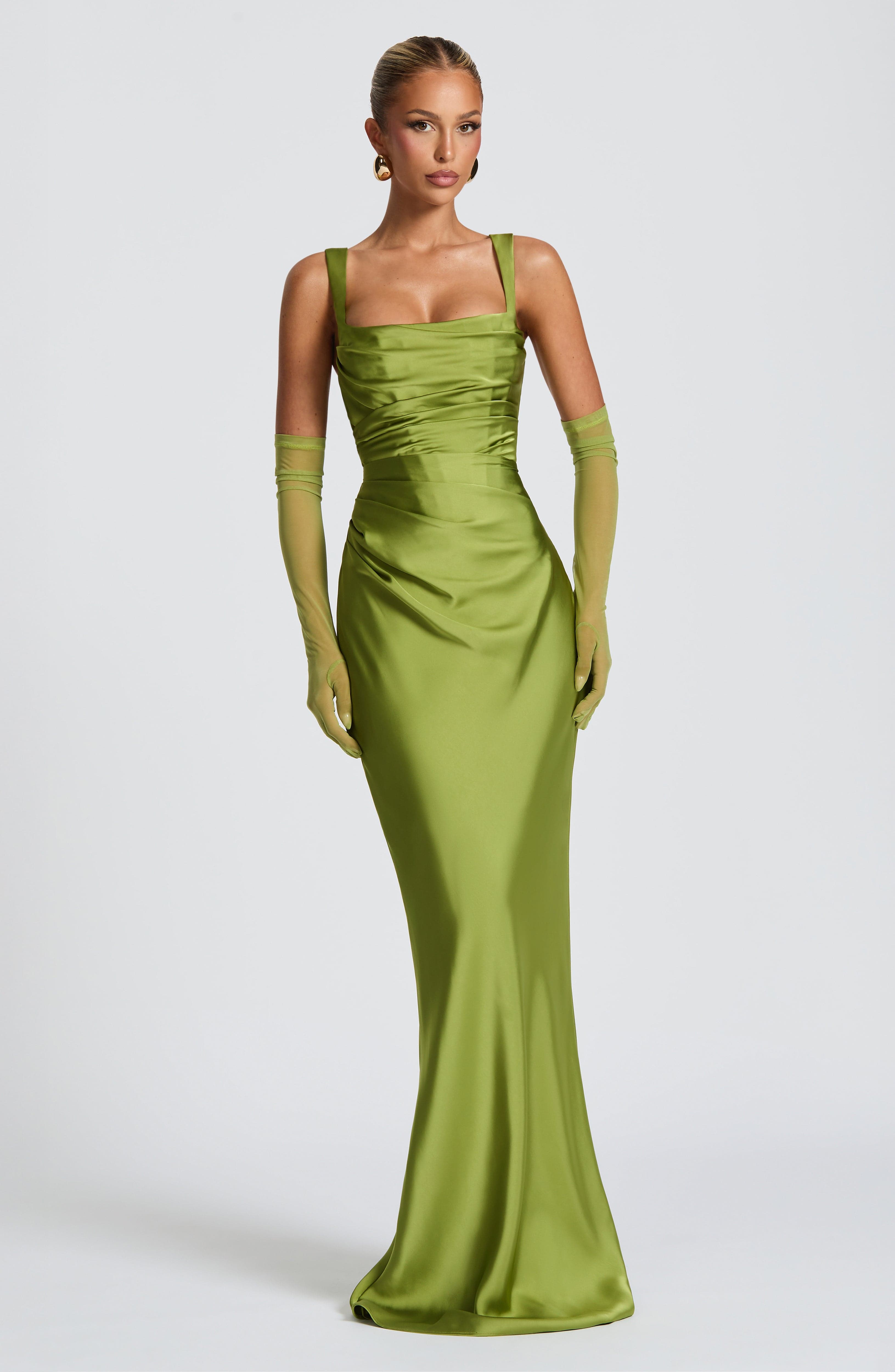 Carlota™ - Vestido Largo de Satén