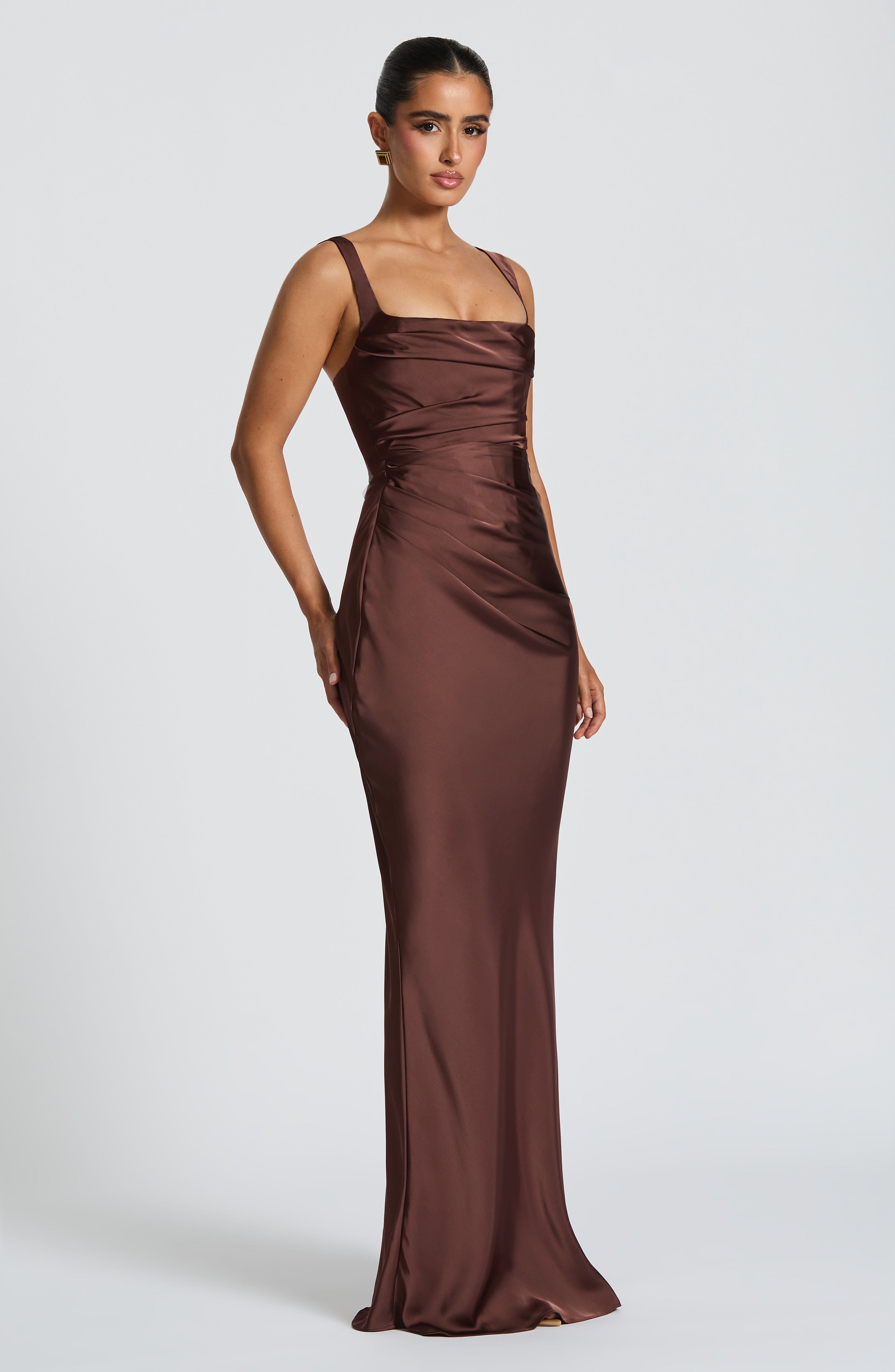 Carlota™ - Vestido Largo de Satén