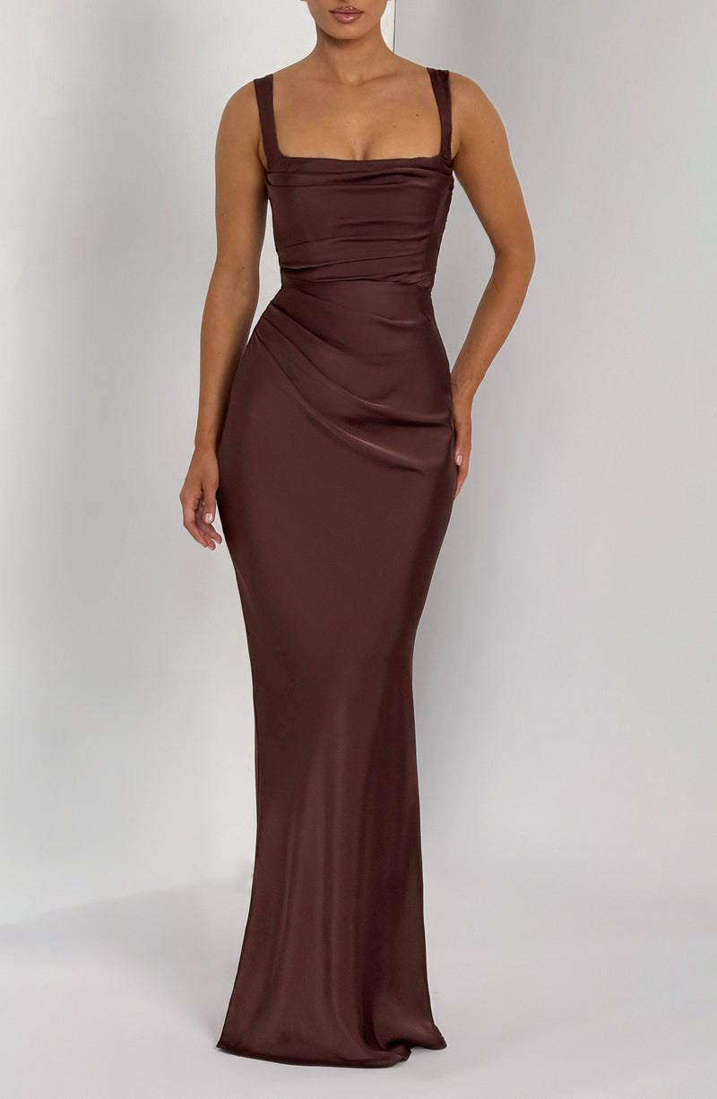 Carlota™ - Vestido Largo de Satén