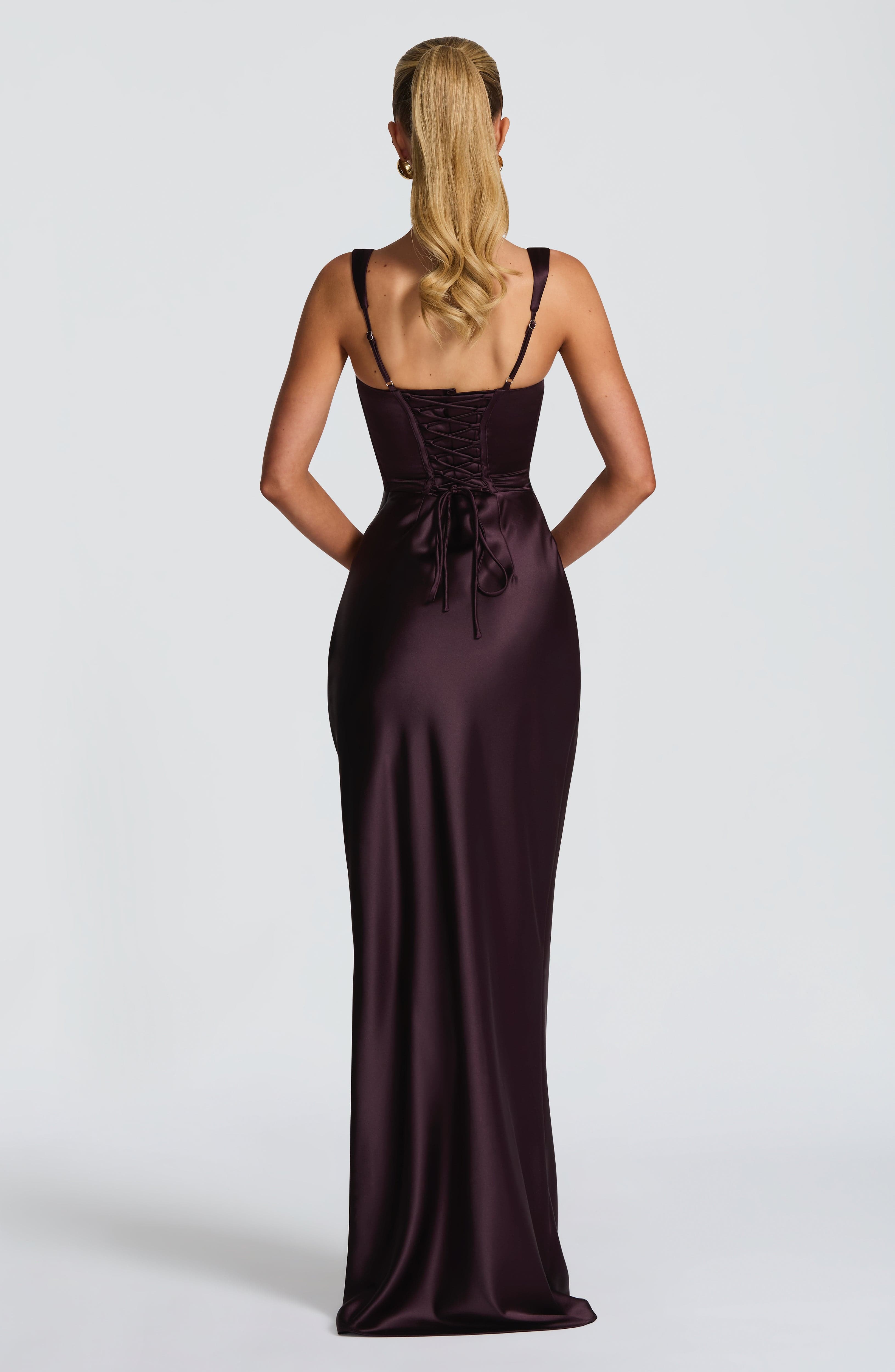 Carlota™ - Vestido Largo de Satén
