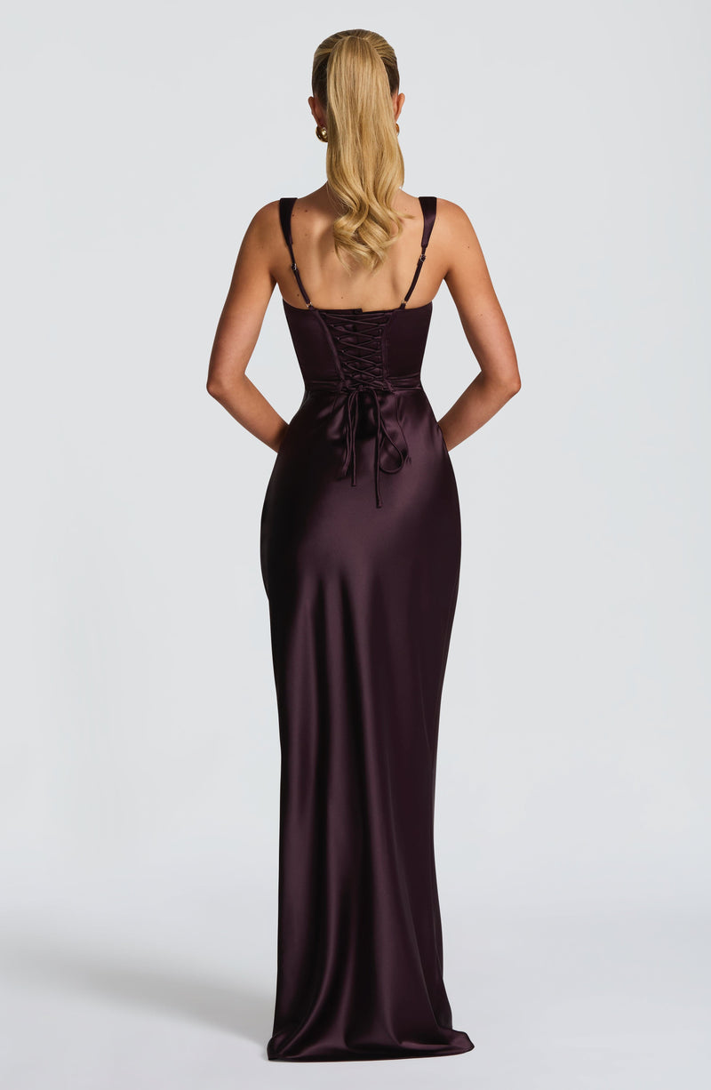 Carlota™ - Vestido Largo de Satén
