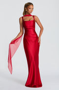 Carlota™ - Vestido Largo de Satén