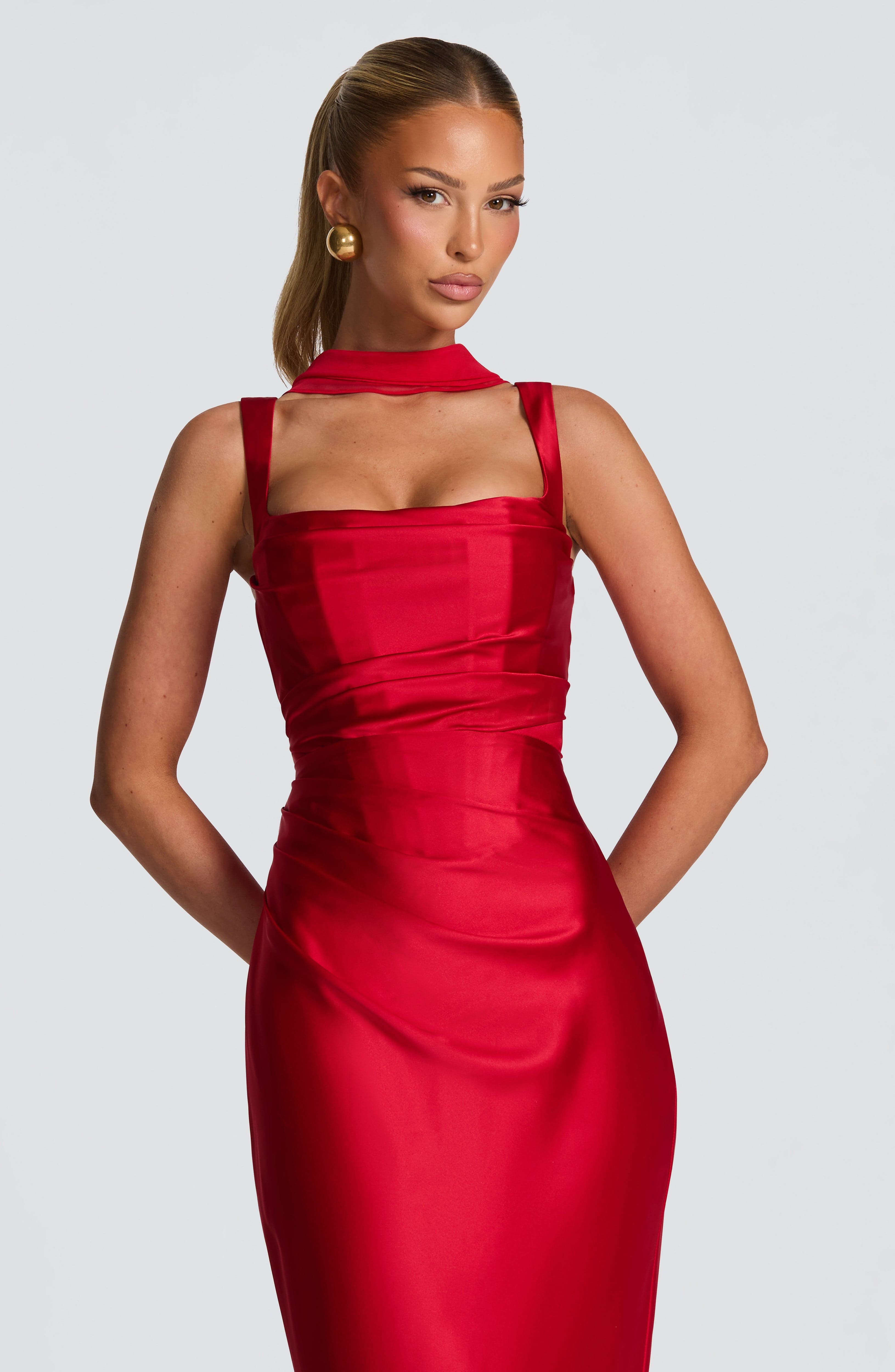 Carlota™ - Vestido Largo de Satén