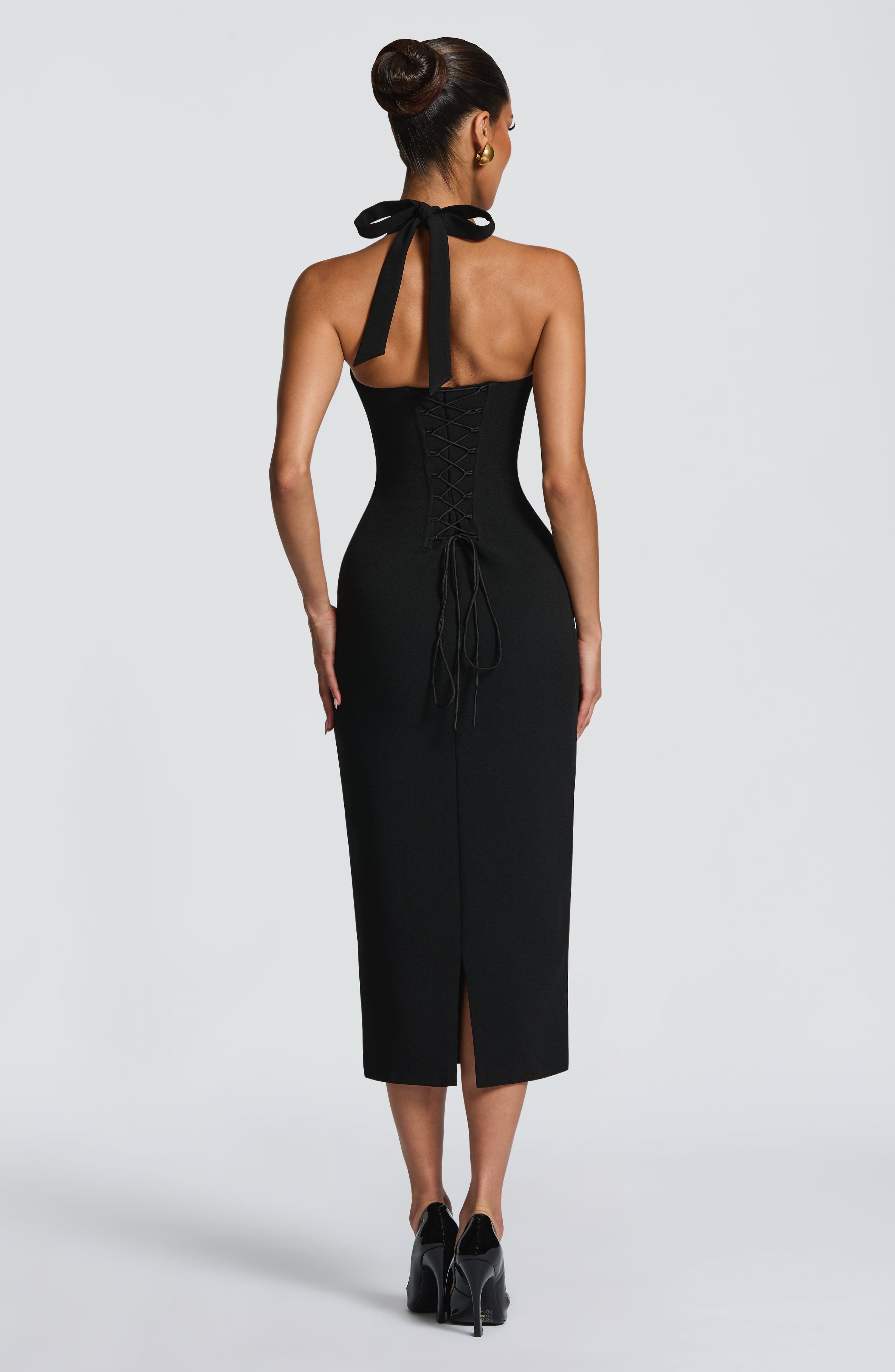 Celia™ - Vestido Midi de Crepé