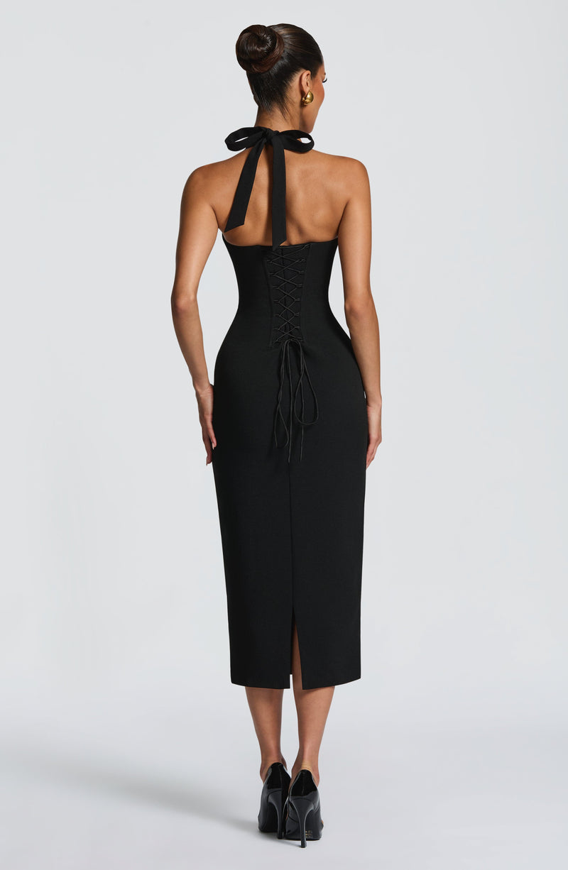 Celia™ - Vestido Midi de Crepé