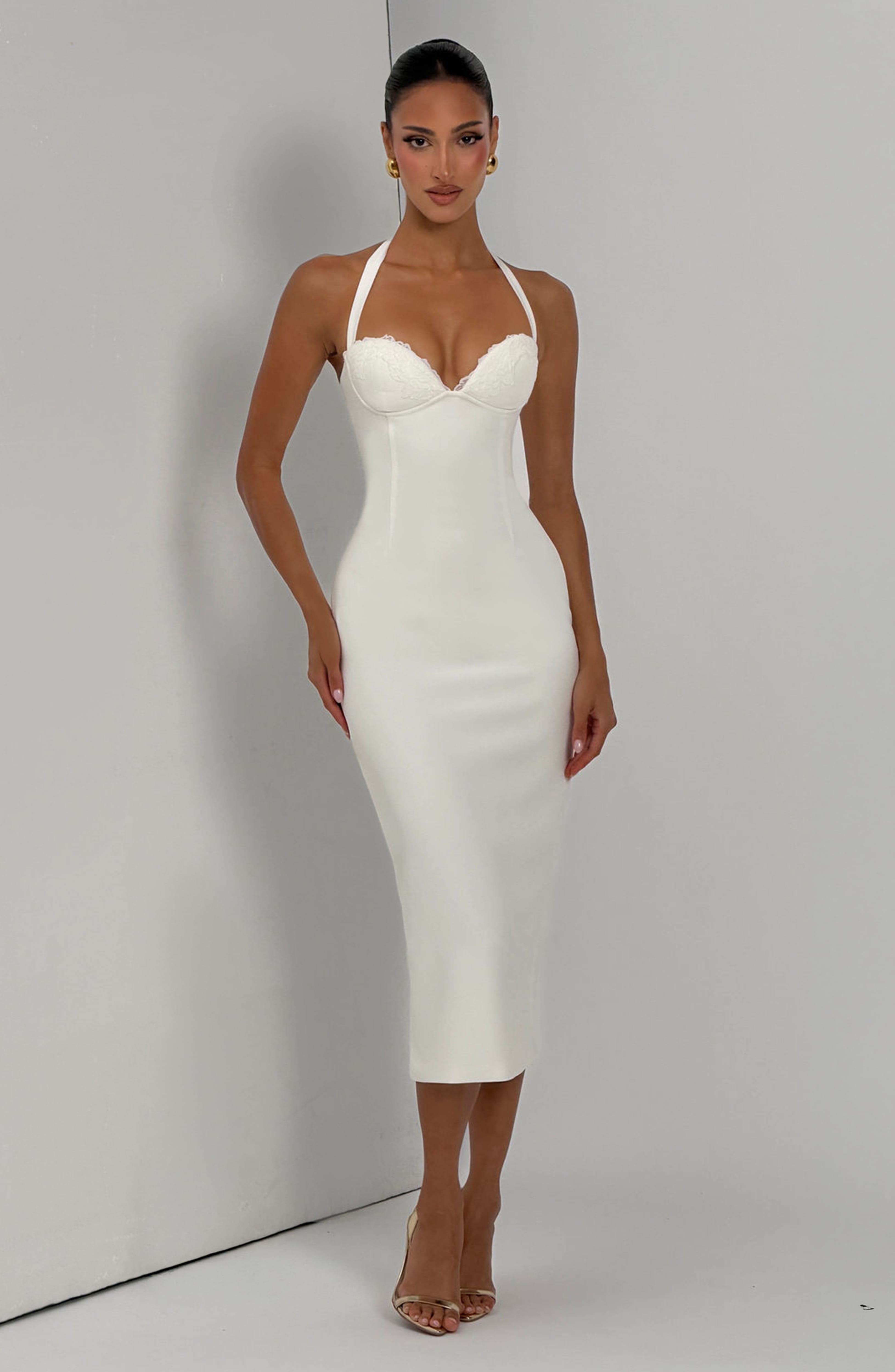 Celia™ - Vestido Midi de Crepé