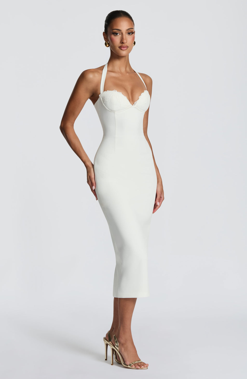 Celia™ - Vestido Midi de Crepé