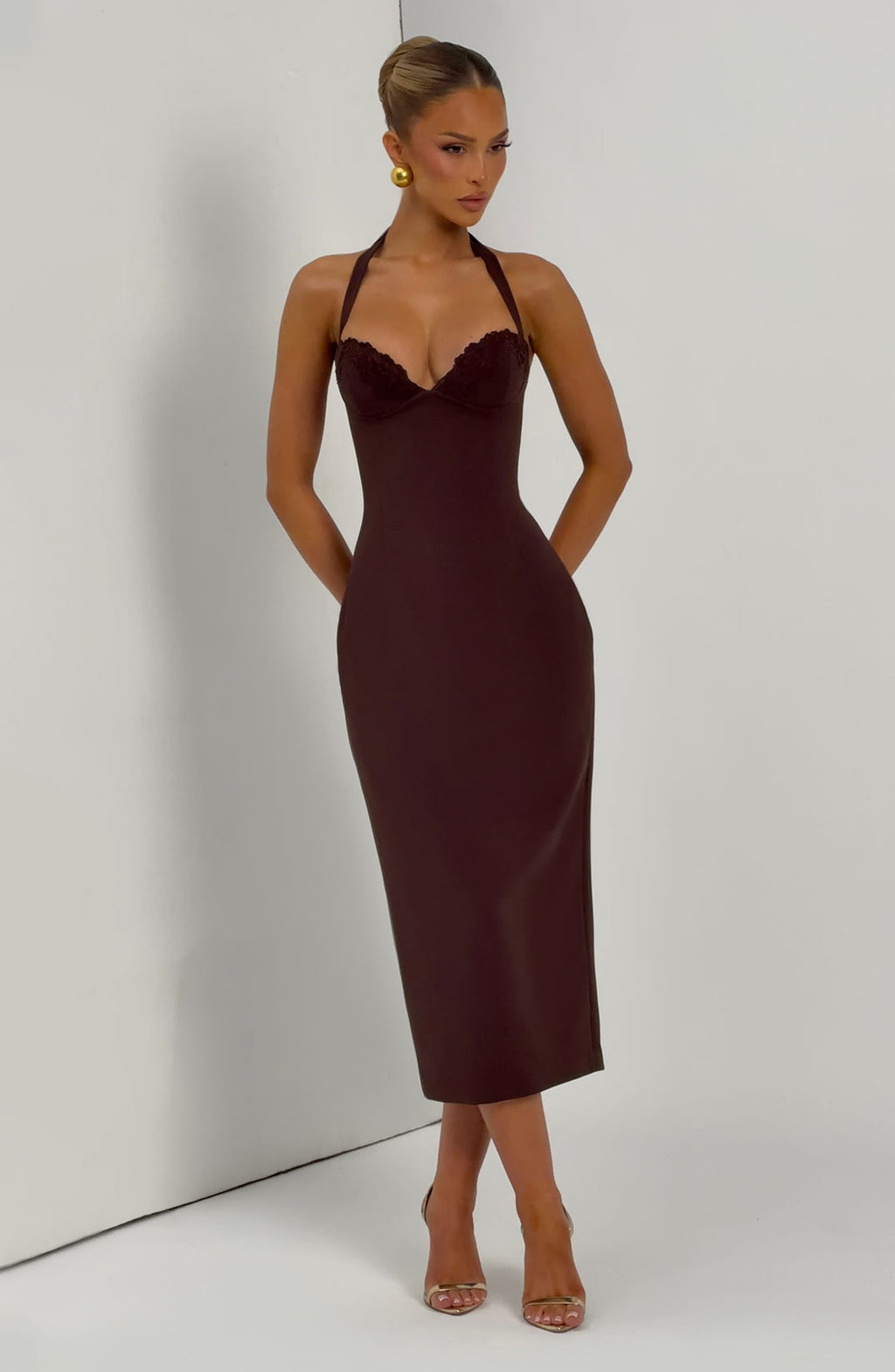 Celia™ - Vestido Midi de Crepé