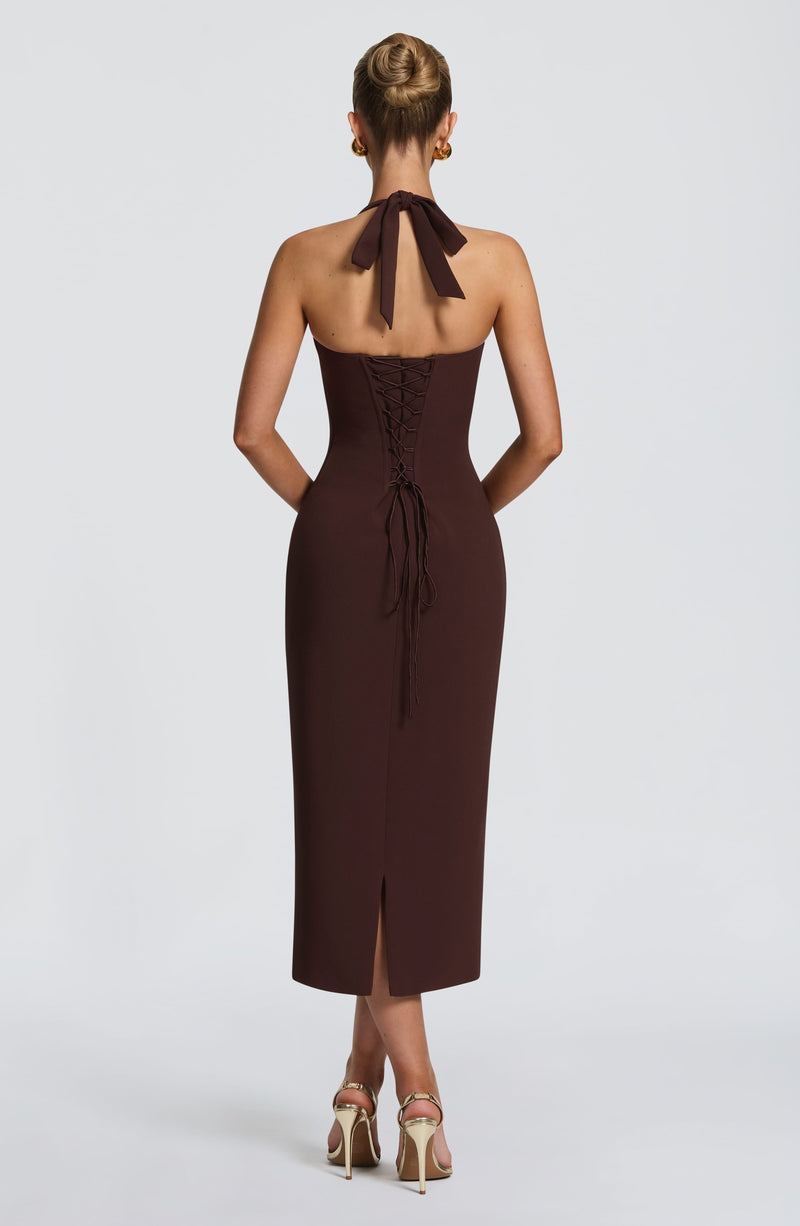 Celia™ - Vestido Midi de Crepé