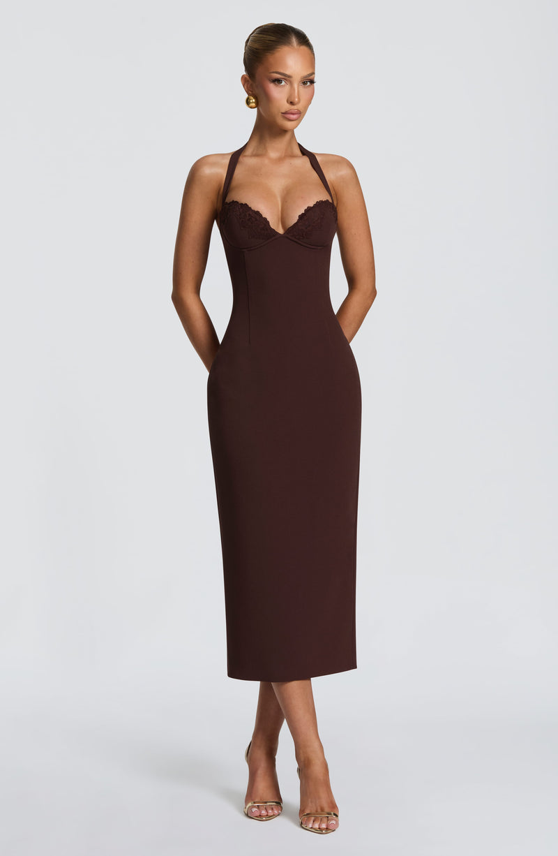 Celia™ - Vestido Midi de Crepé