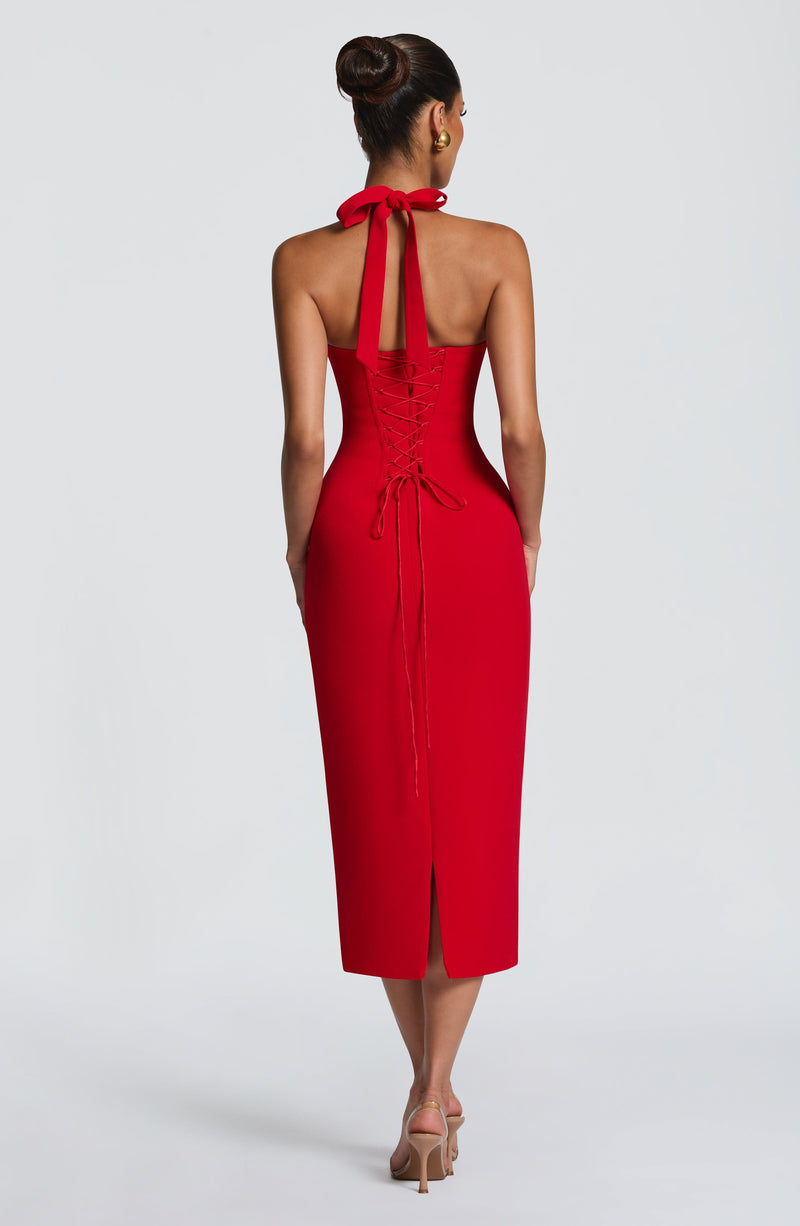 Celia™ - Vestido Midi de Crepé