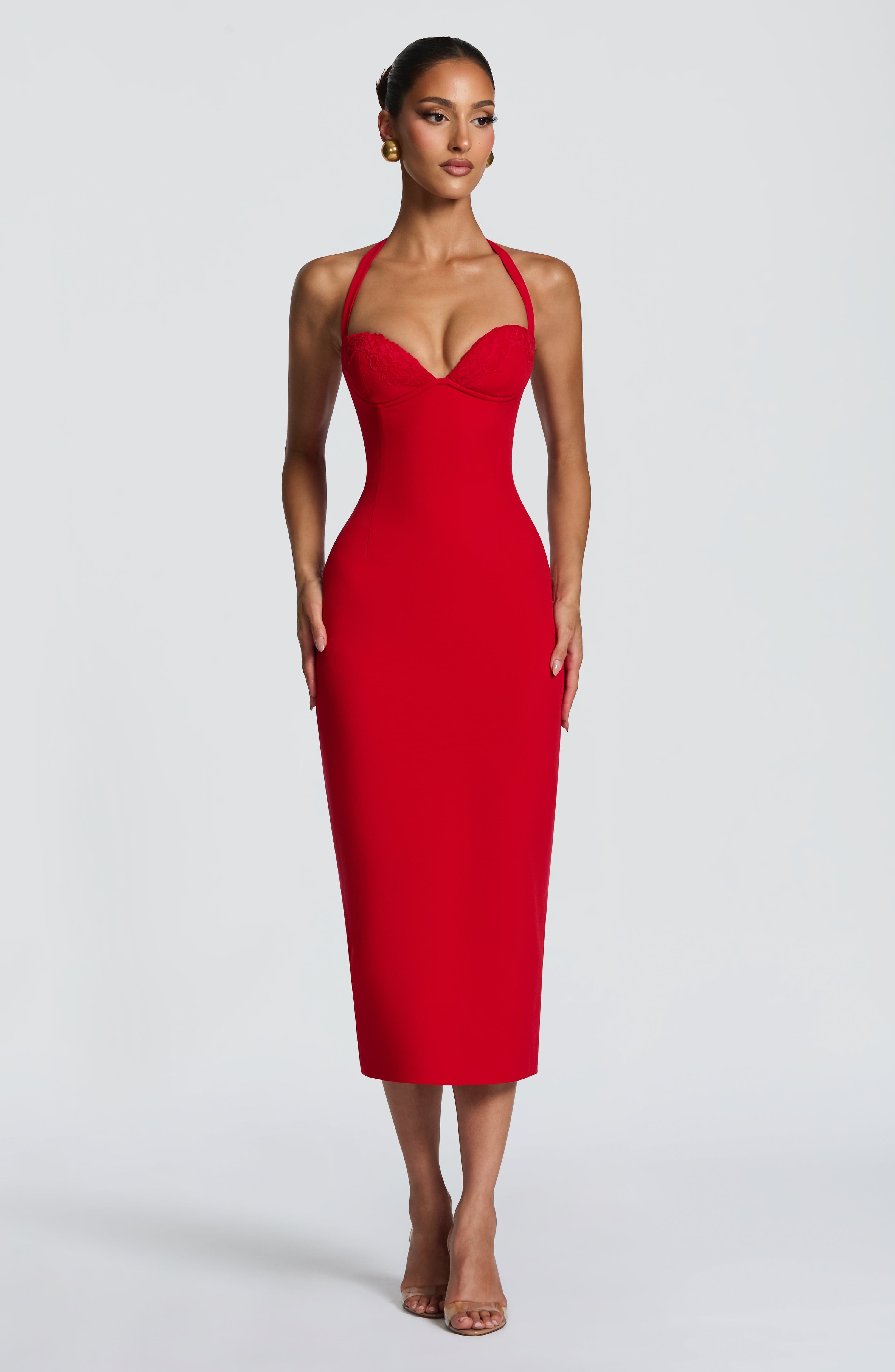Celia™ - Vestido Midi de Crepé
