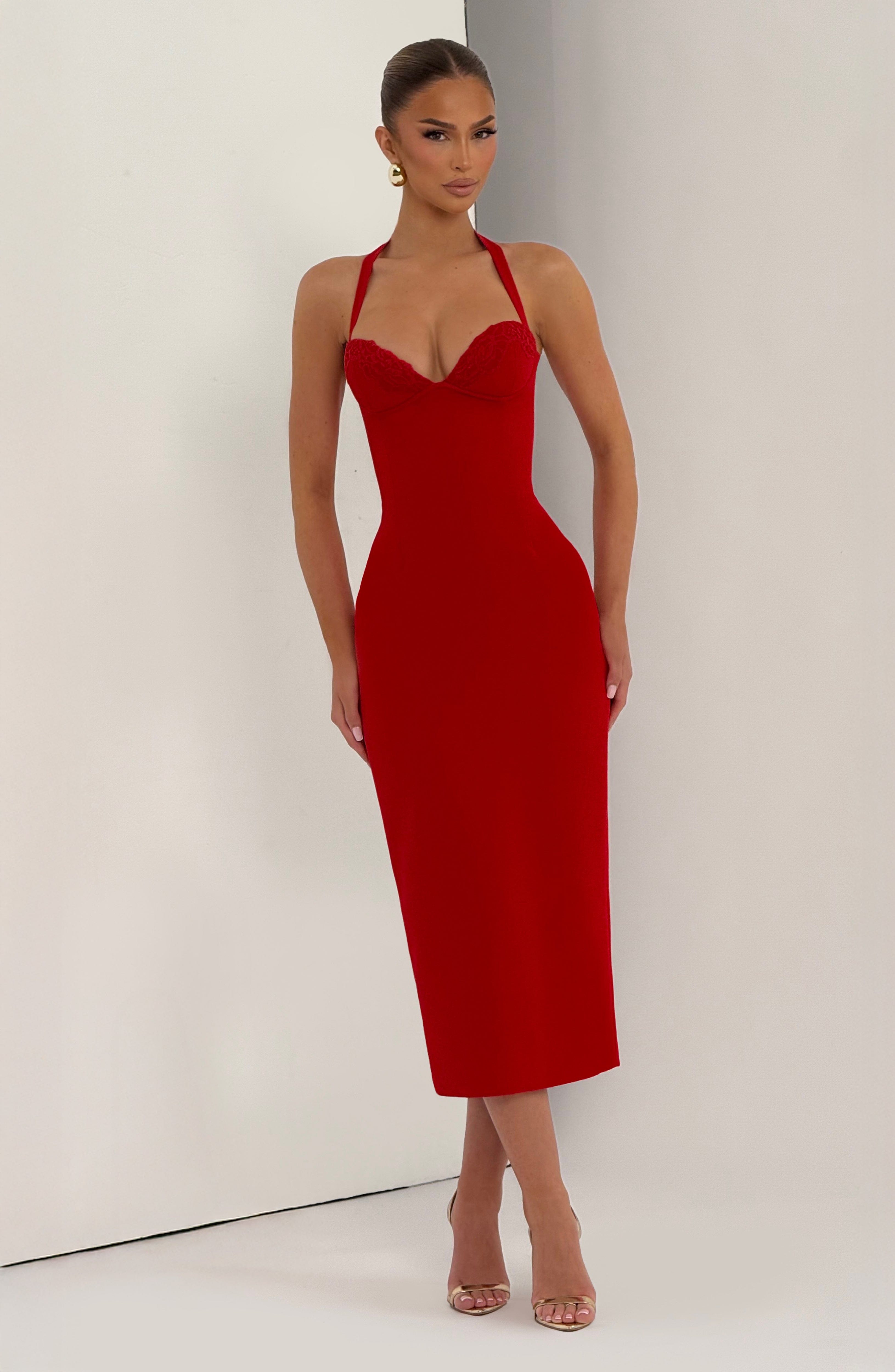 Celia™ - Vestido Midi de Crepé