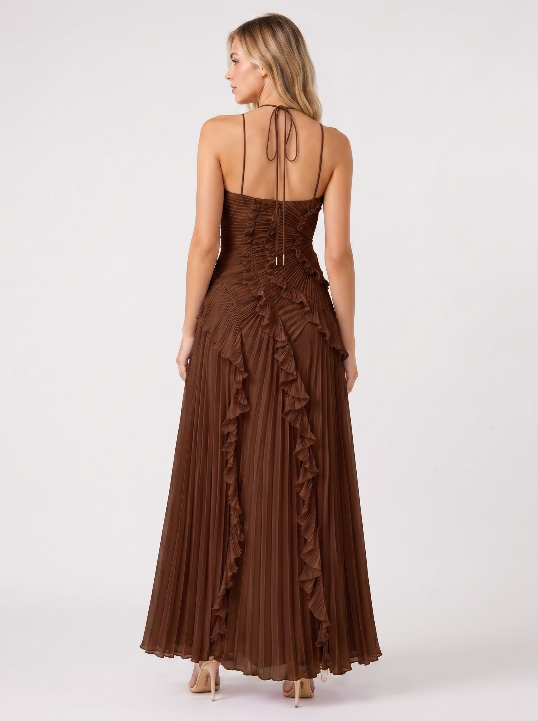 Nai™ - Vestido Halter Plisado
