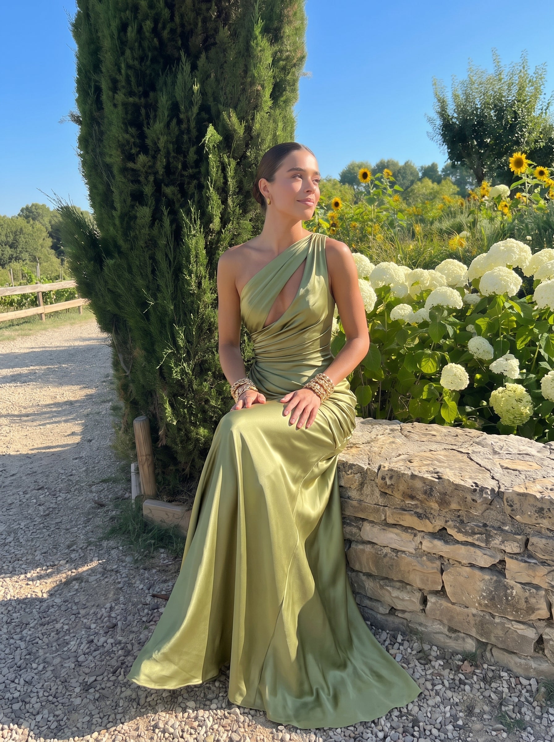 Laura™ - Vestido Largo en Satén