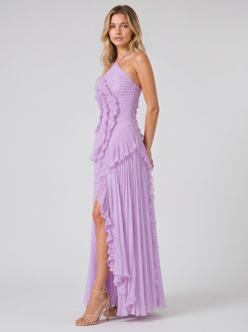 Nai™ - Vestido Halter Plisado