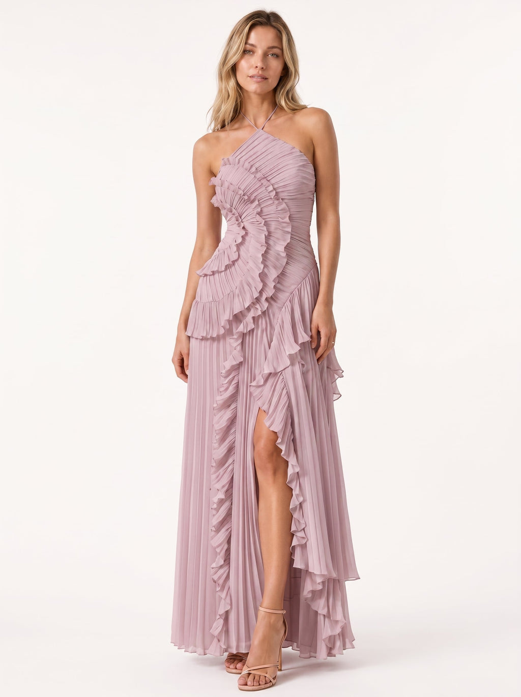 Nai™ - Vestido Halter Plisado