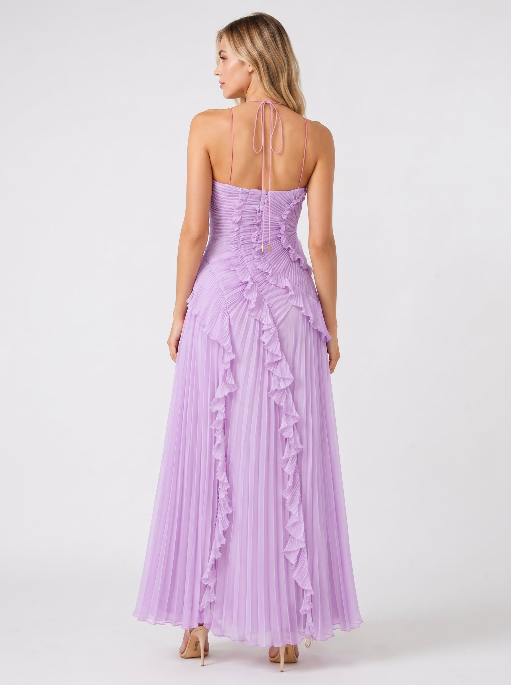 Nai™ - Vestido Halter Plisado