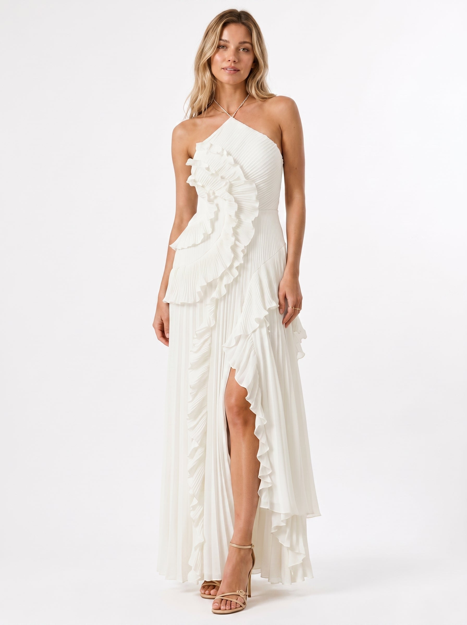 Nai™ - Vestido Halter Plisado