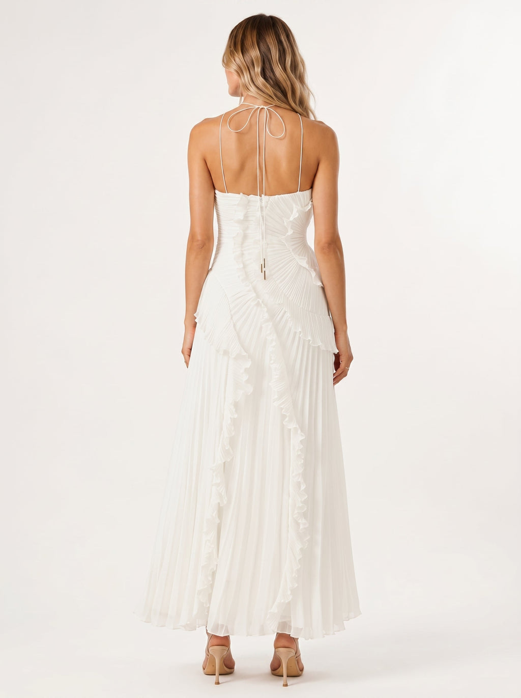 Nai™ - Vestido Halter Plisado
