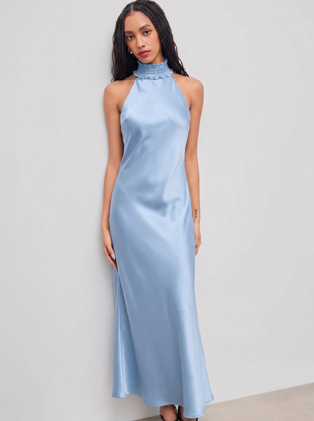 Denisa™ – Vestido Maxi Satinado