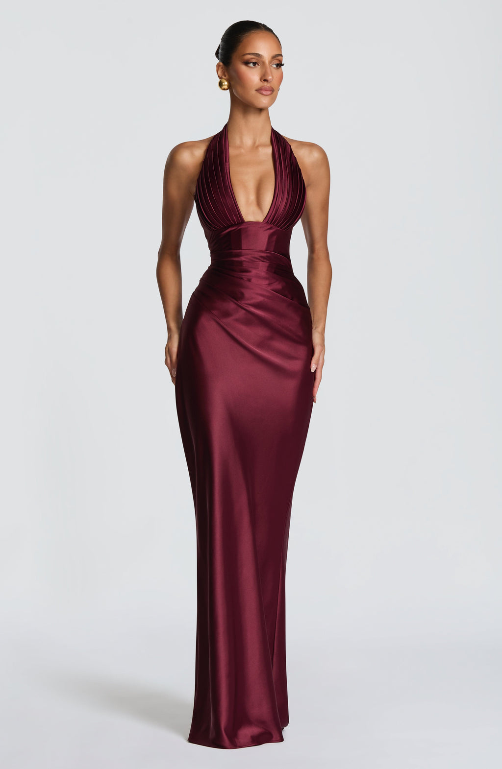 Elena™ - Vestido Largo de Satén