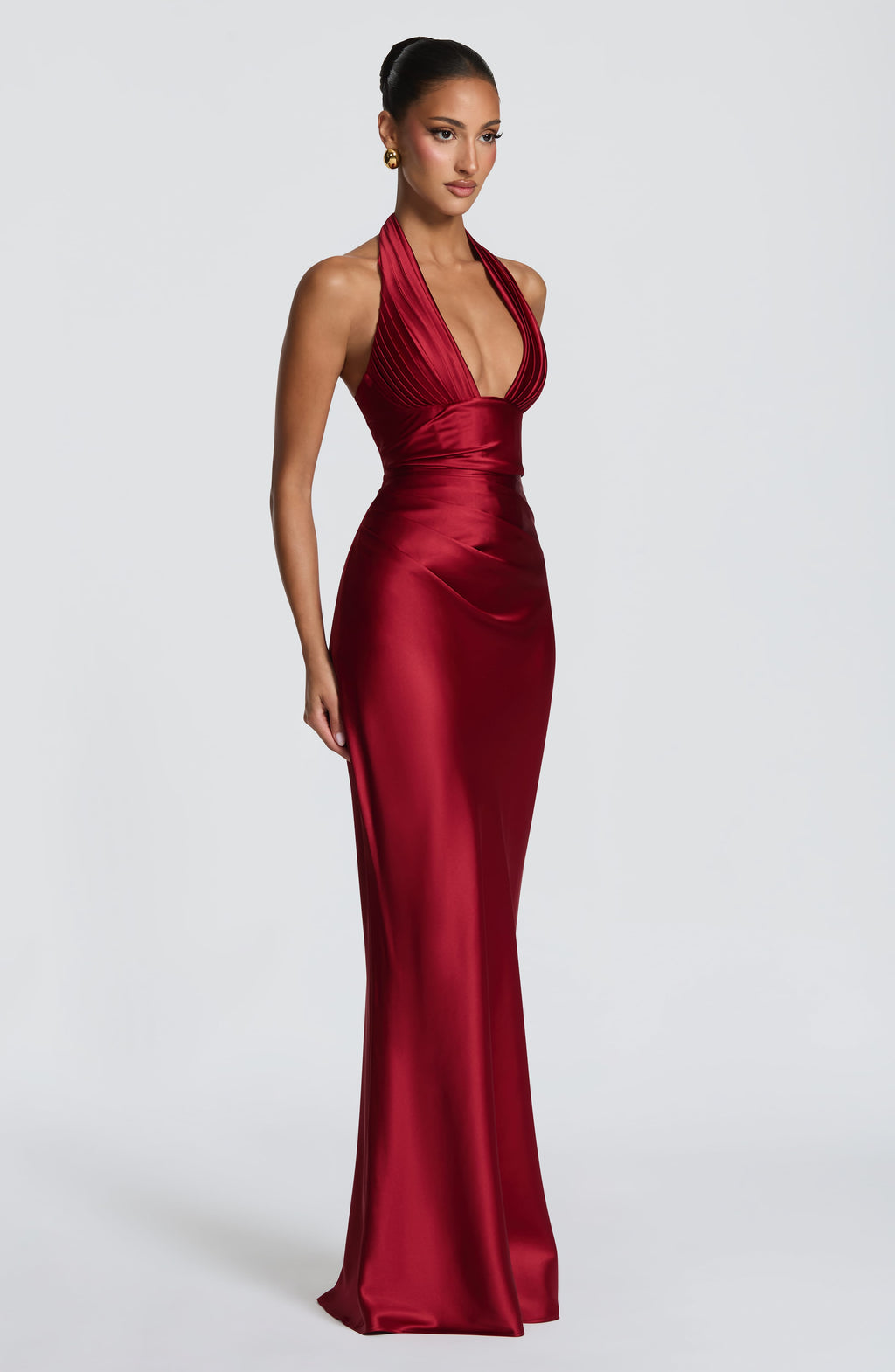 Elena™ - Vestido Largo de Satén