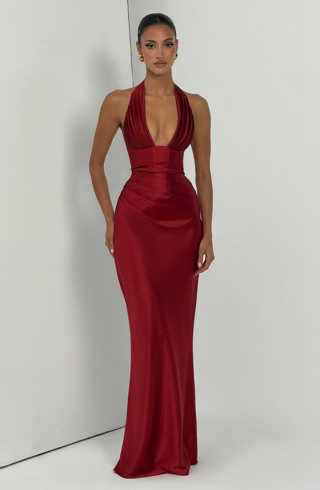 Elena™ - Vestido Largo de Satén