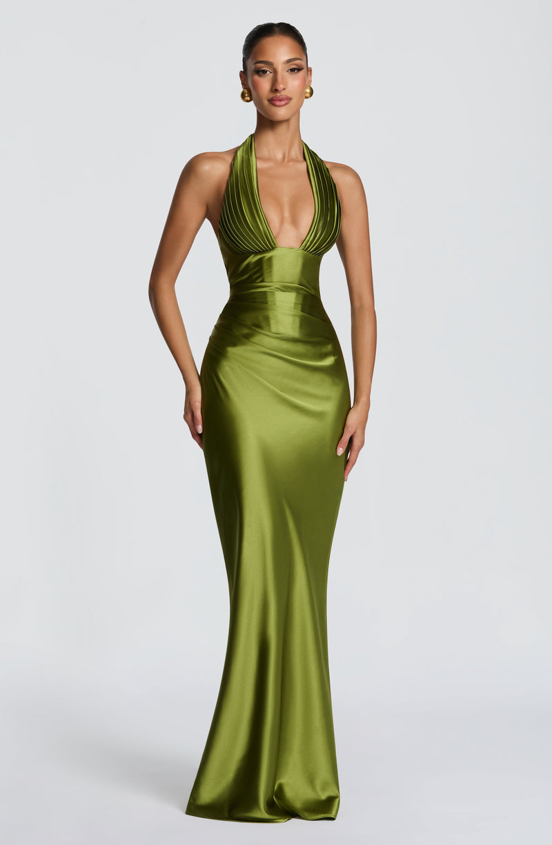 Elena™ - Vestido Largo de Satén