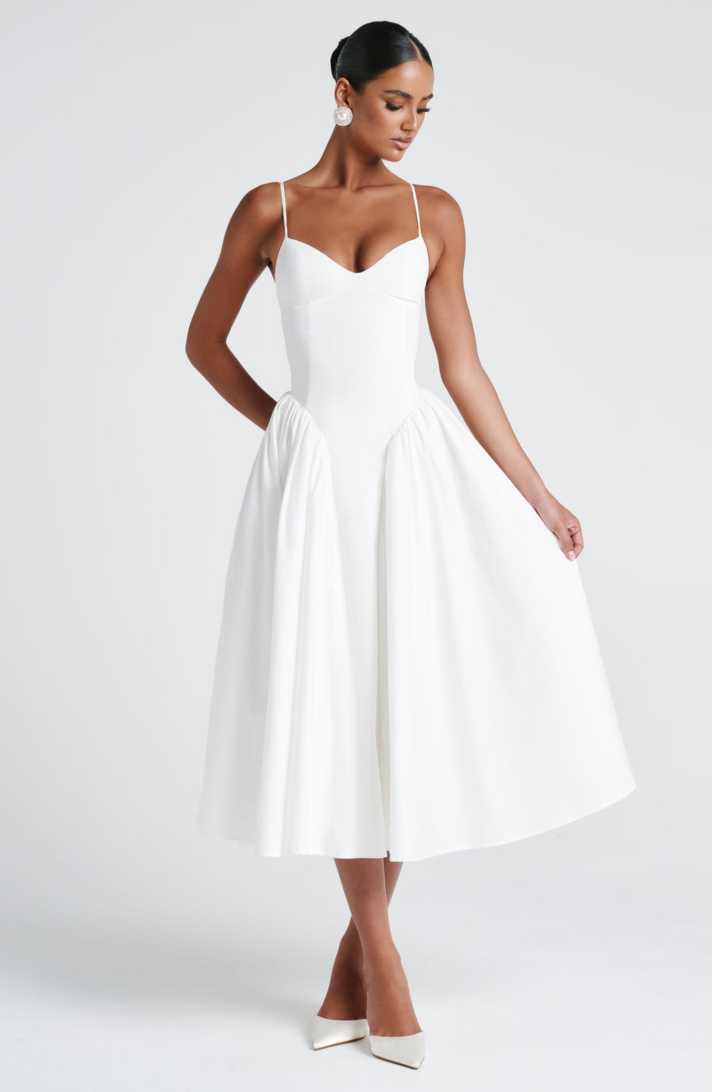 Emma™ - Vestido Midi con Godets