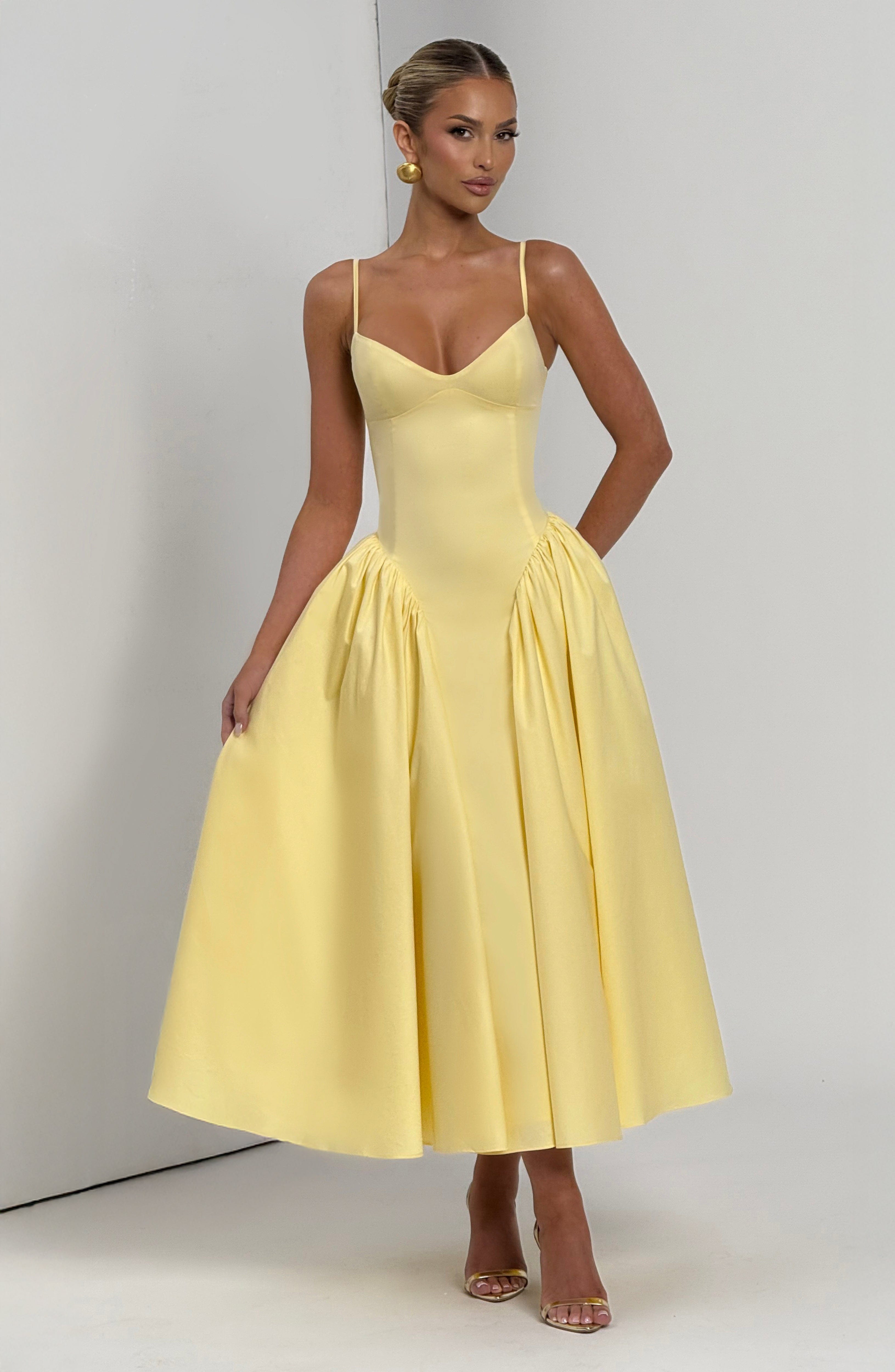 Emma™ - Vestido Midi con Godets