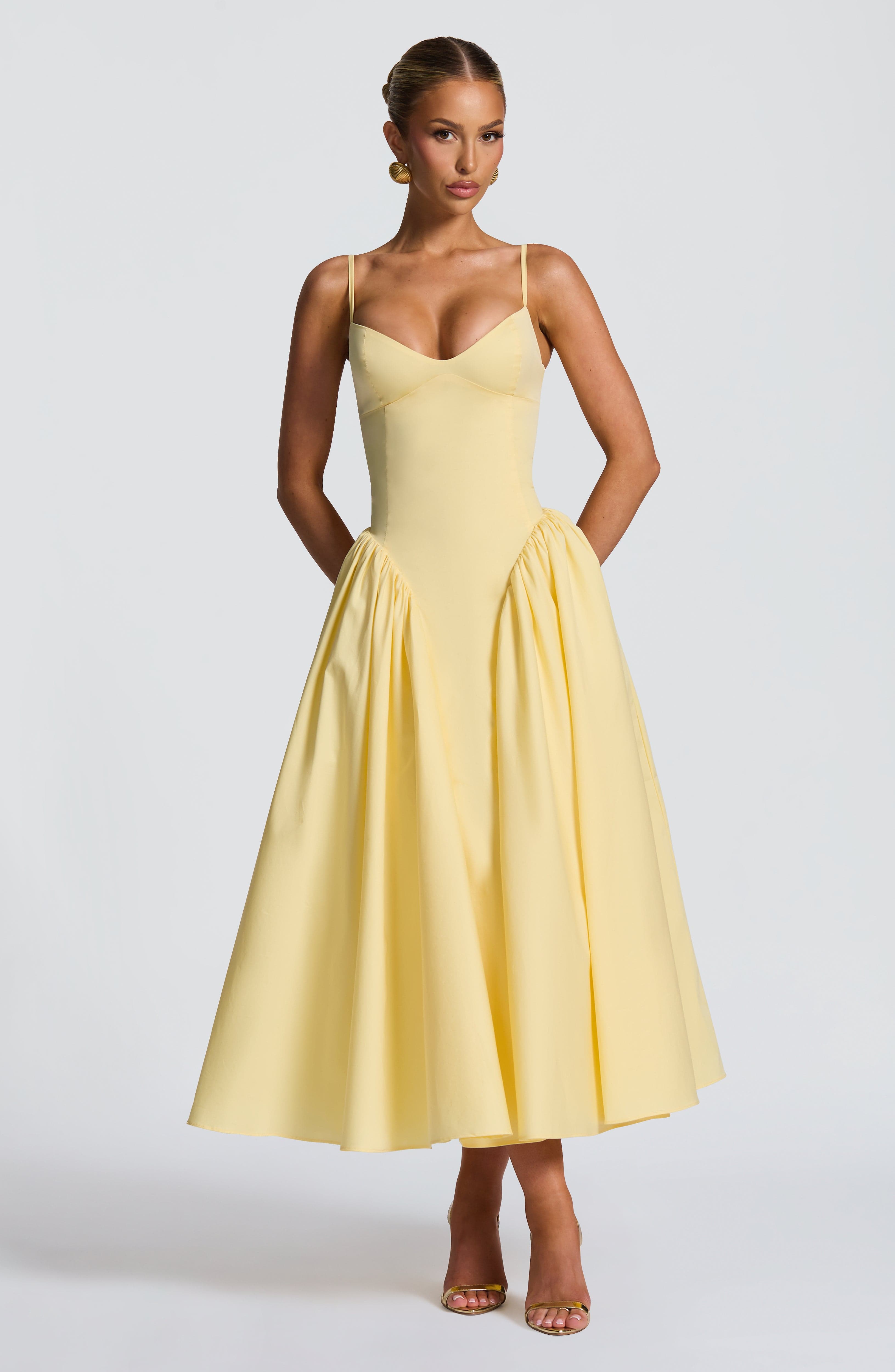 Emma™ - Vestido Midi con Godets