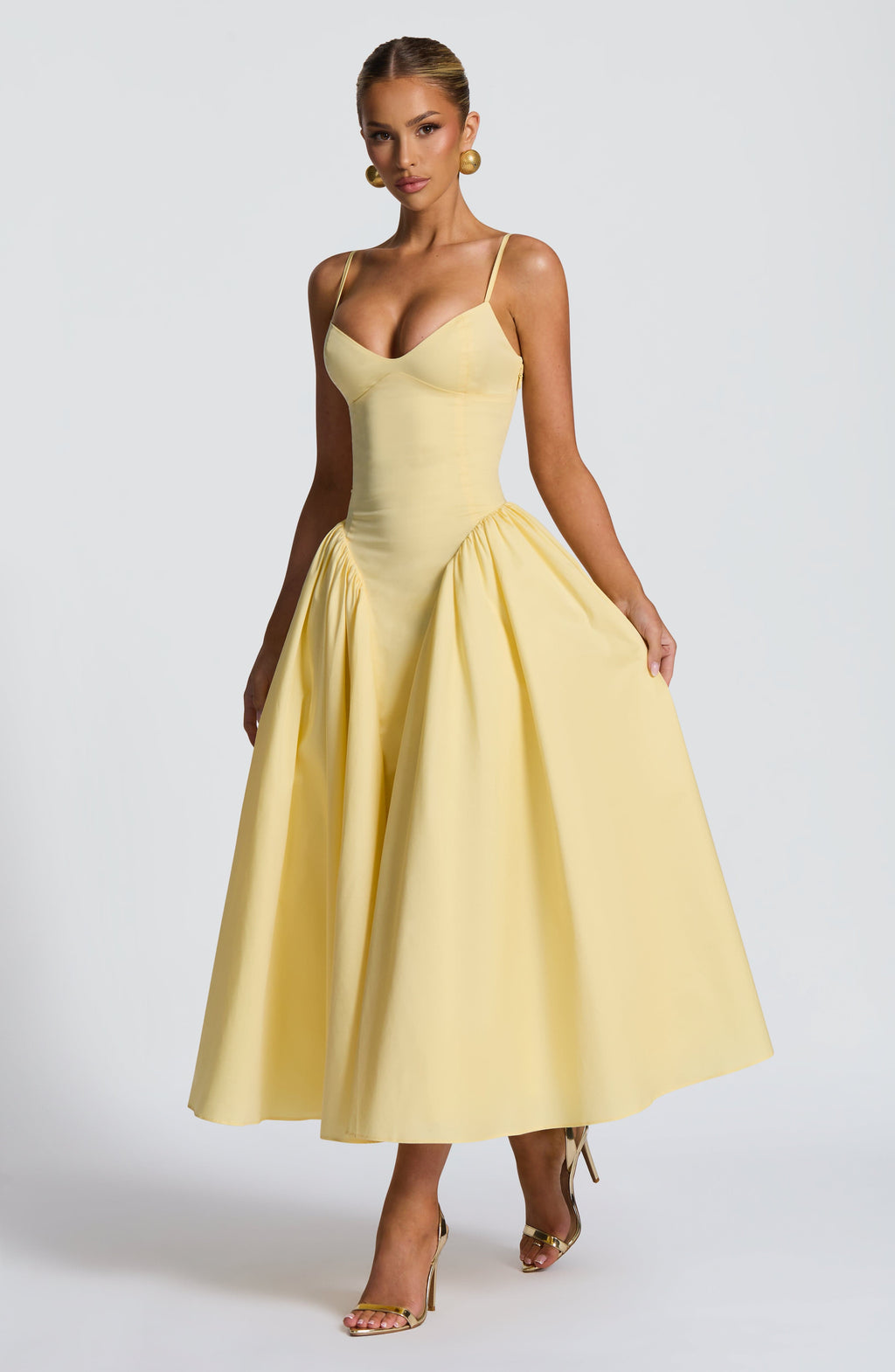 Emma™ - Vestido Midi con Godets
