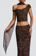 Freda™ - Pañuelo de Gasa con Estampado de Leopardo
