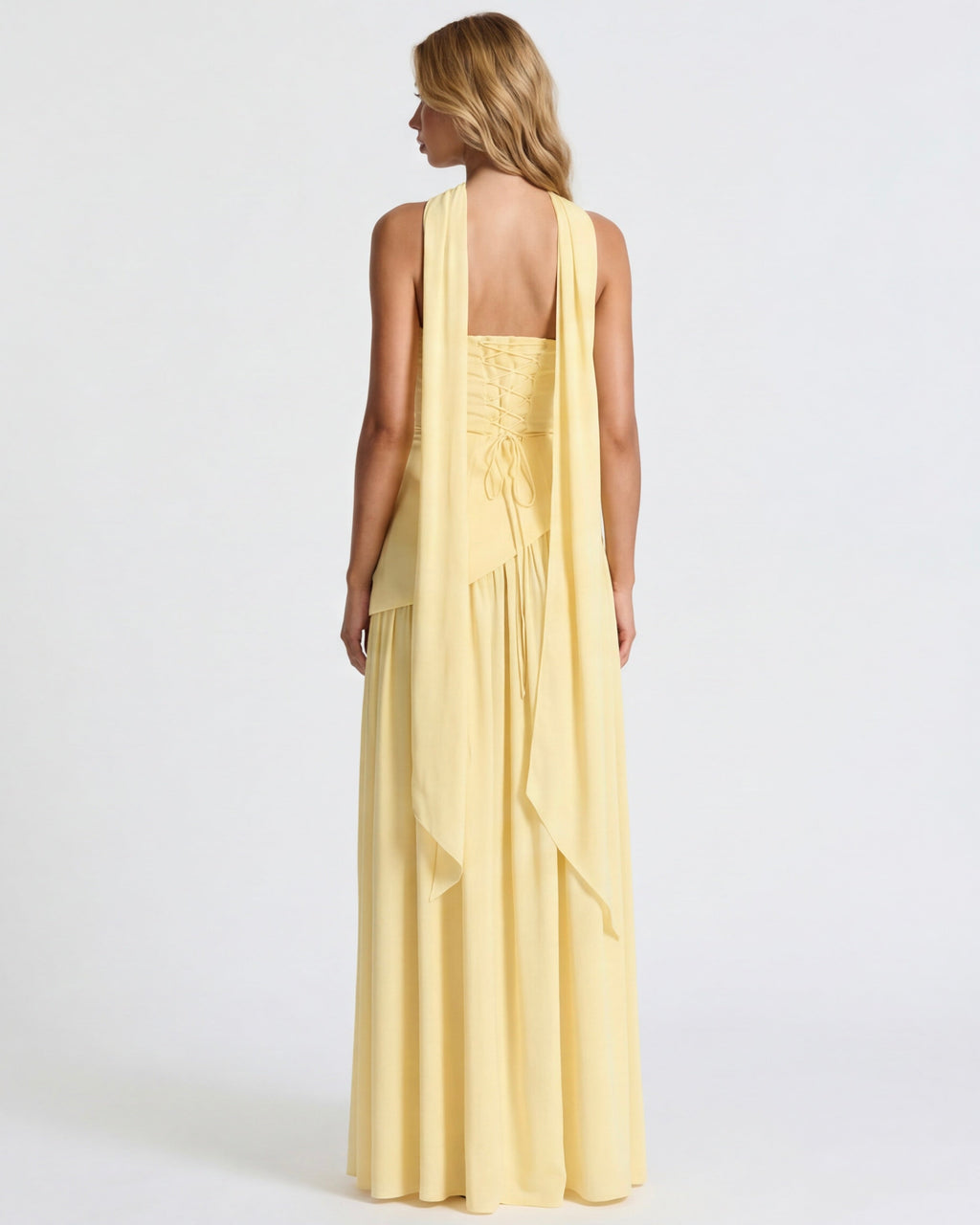 Aurelia™ - Vestido Largo Strapless con Drapeado