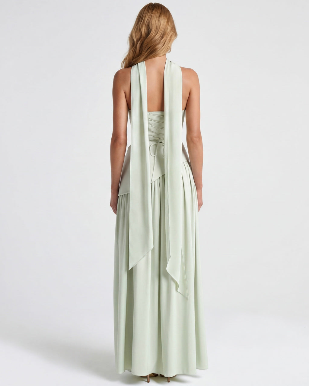 Aurelia™ - Vestido Largo Strapless con Drapeado