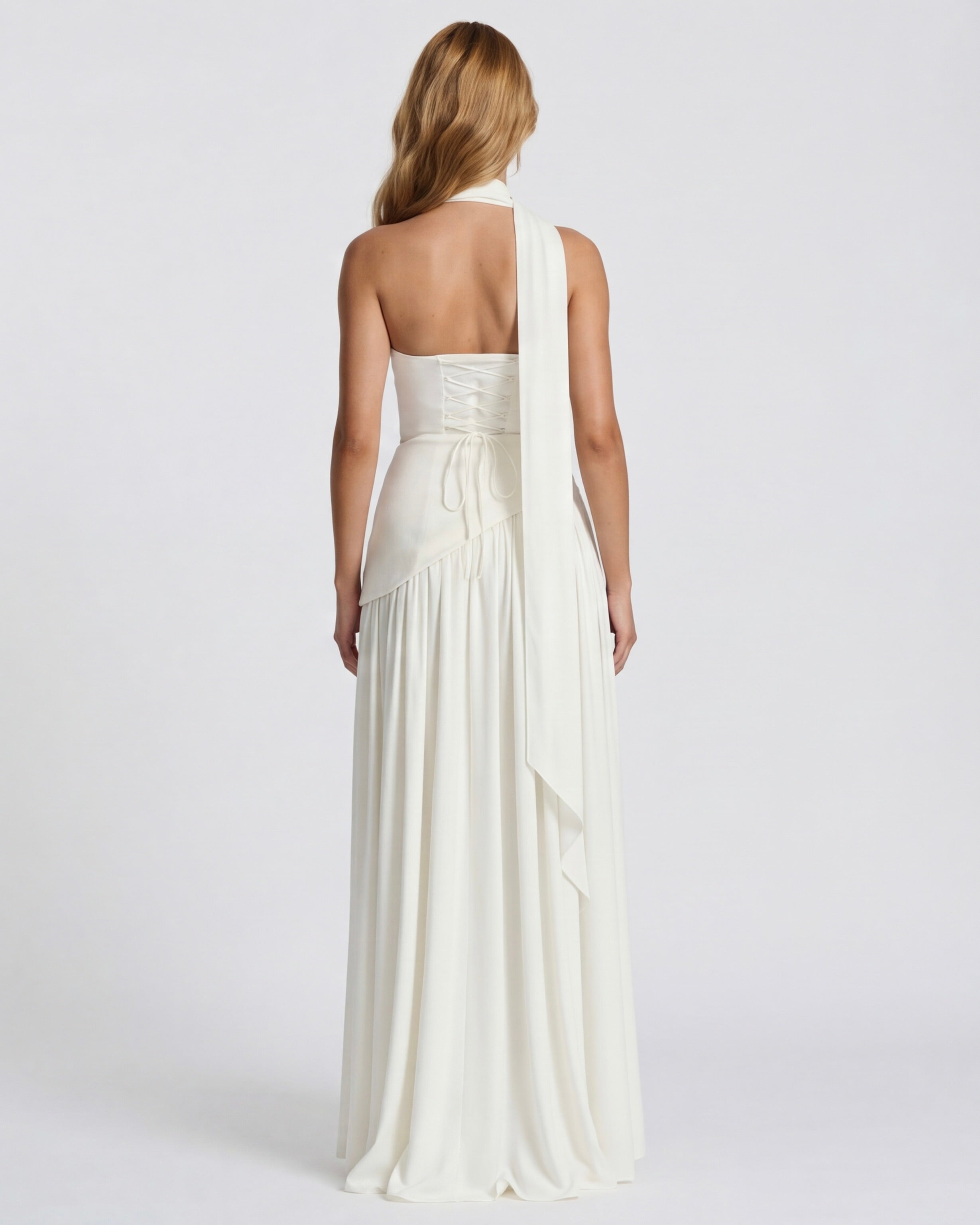 Aurelia™ - Vestido Largo Strapless con Drapeado