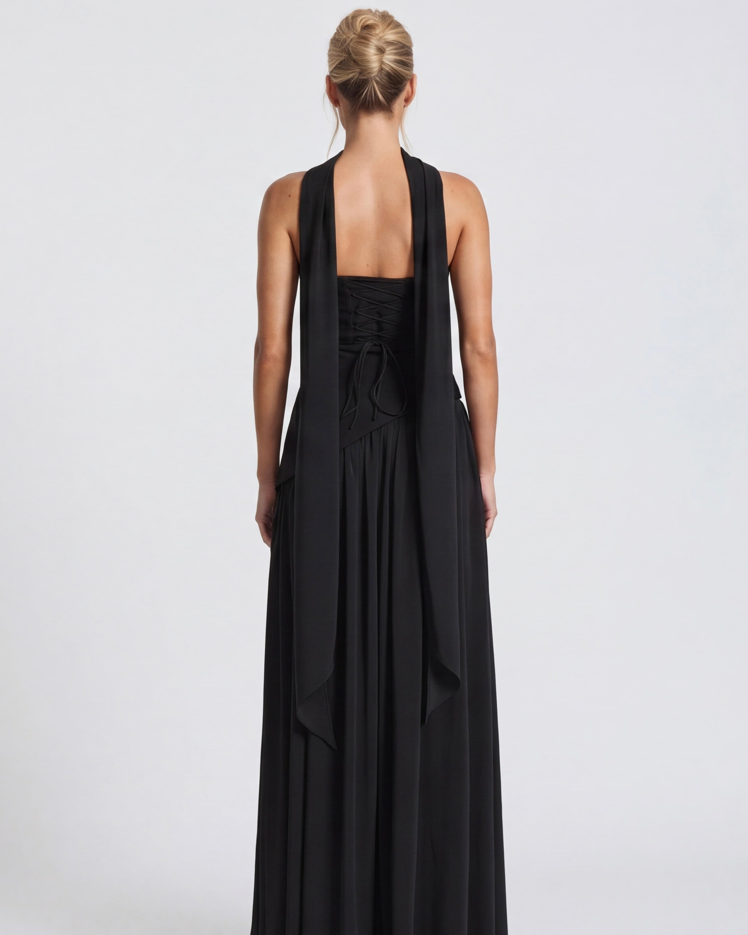 Aurelia™ - Vestido Largo Strapless con Drapeado