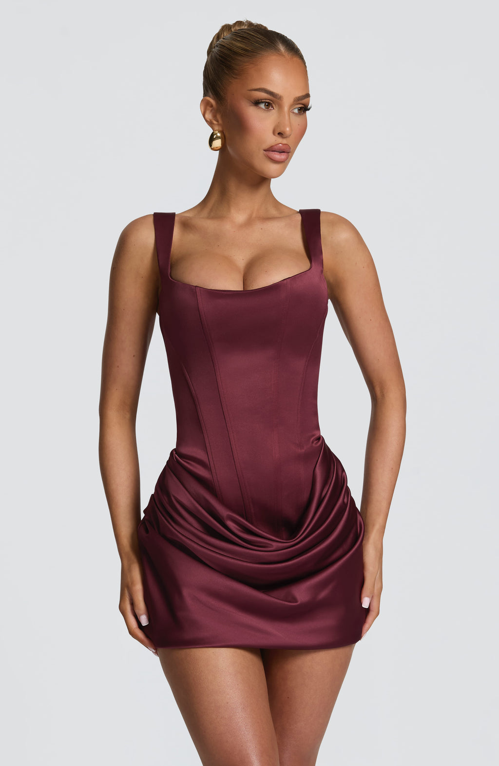 Imogen™ - Vestido Mini en Satén Blush