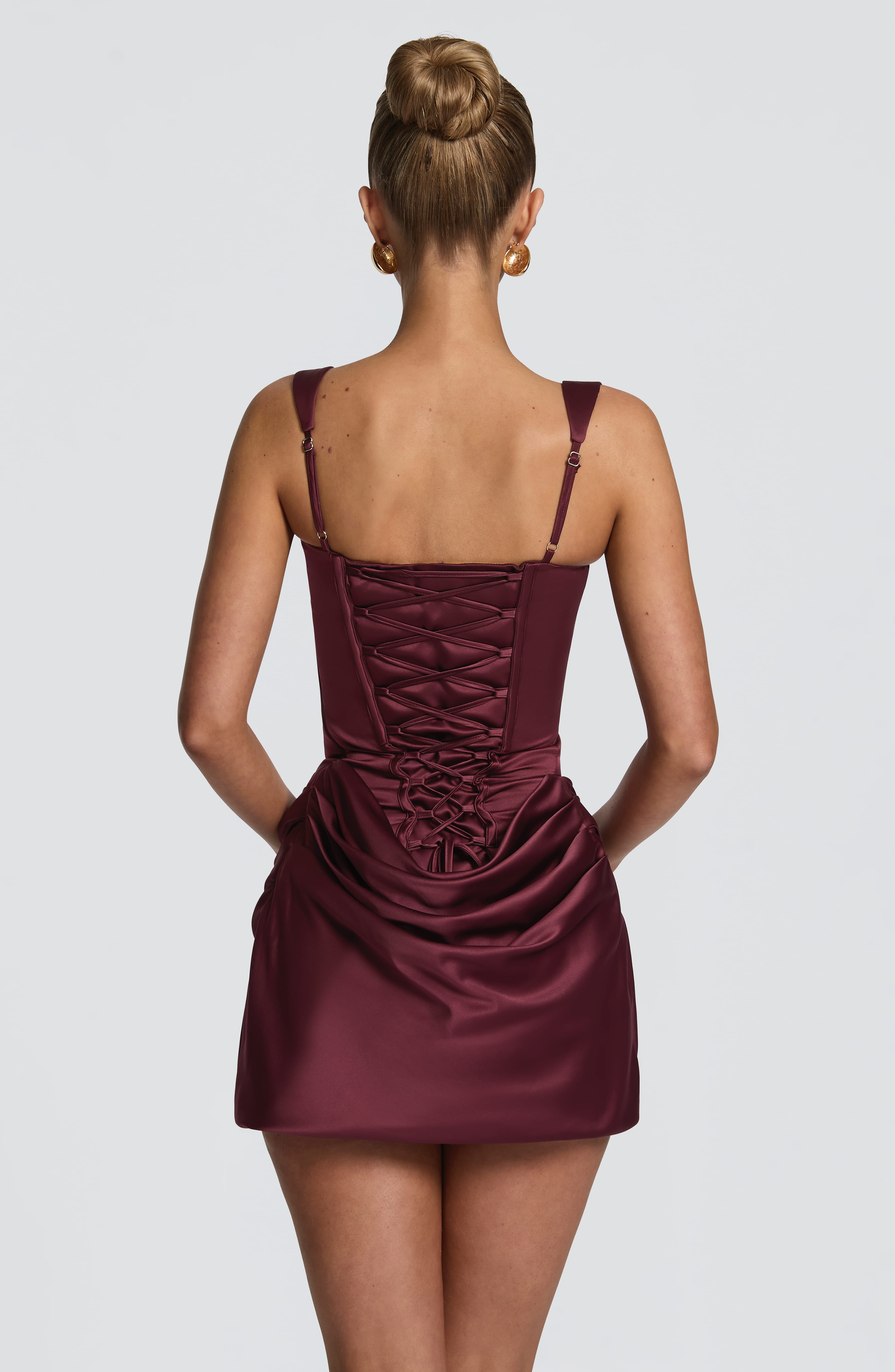Imogen™ - Vestido Mini en Satén Blush