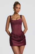 Imogen™ - Vestido Mini en Satén Blush