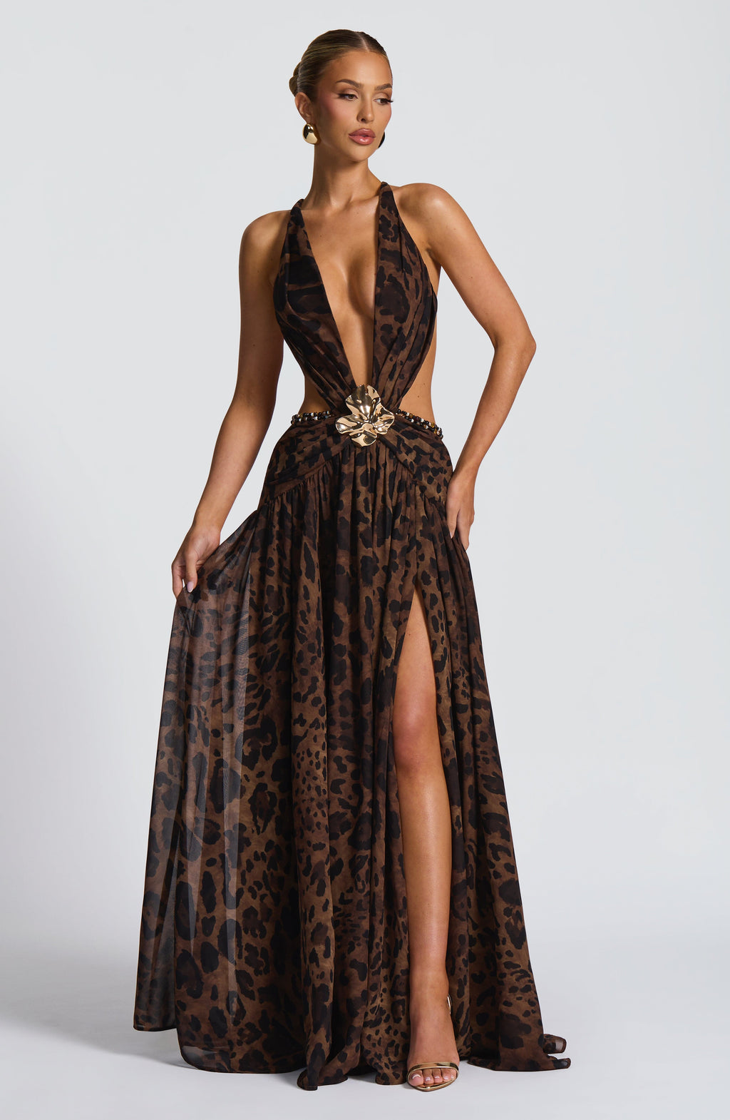 Indianna™ - Vestido Maxi Plisado con Espalda Descubierta