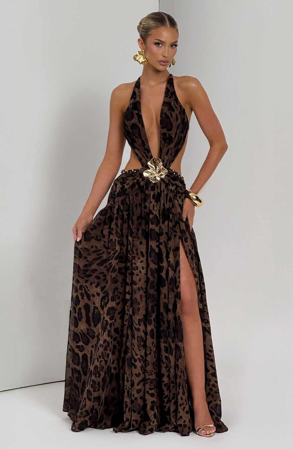 Indianna™ - Vestido Maxi Plisado con Espalda Descubierta