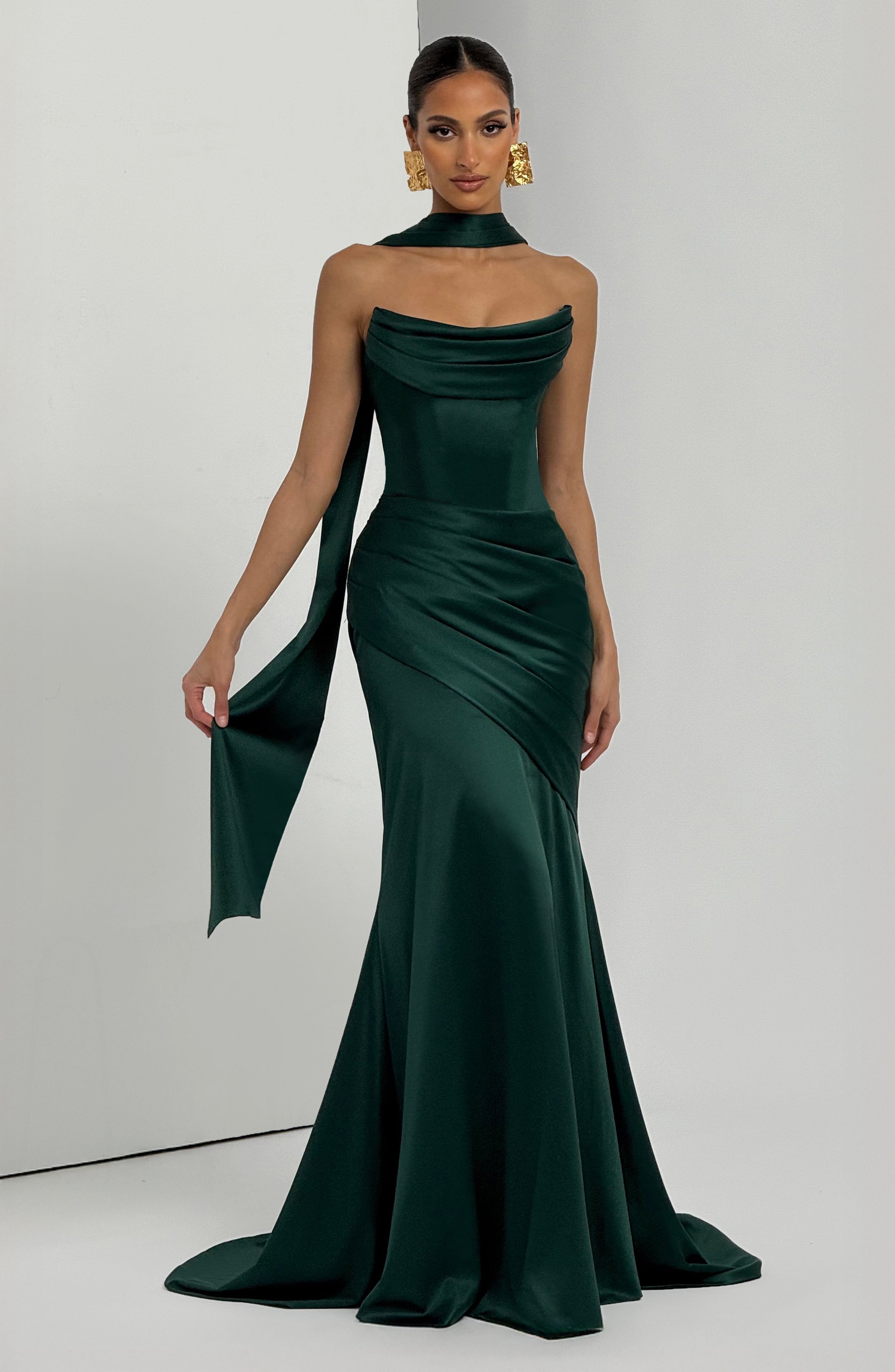 Aria™ - Vestido Largo Esmeralda