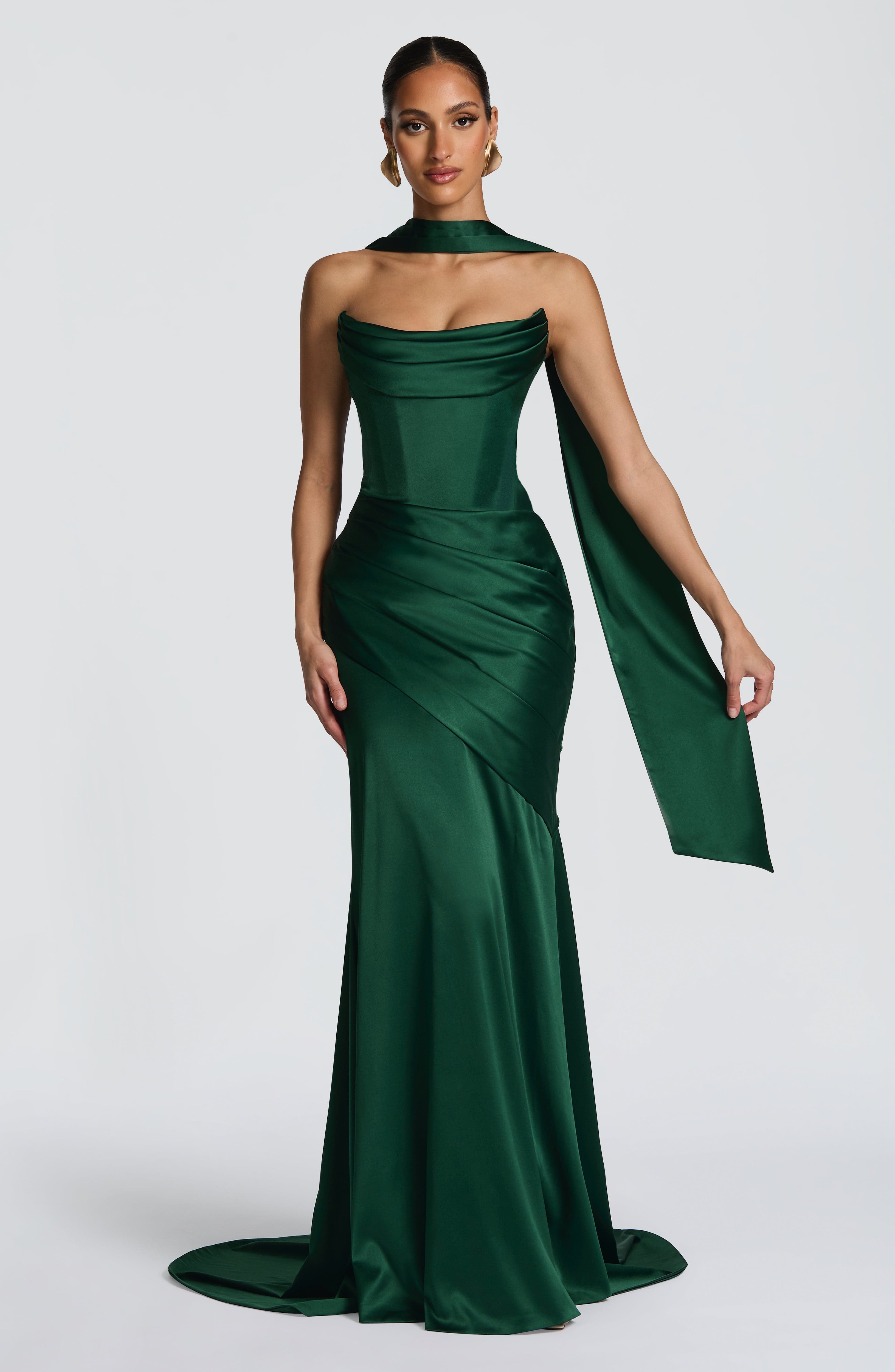 Aria™ - Vestido Largo Esmeralda