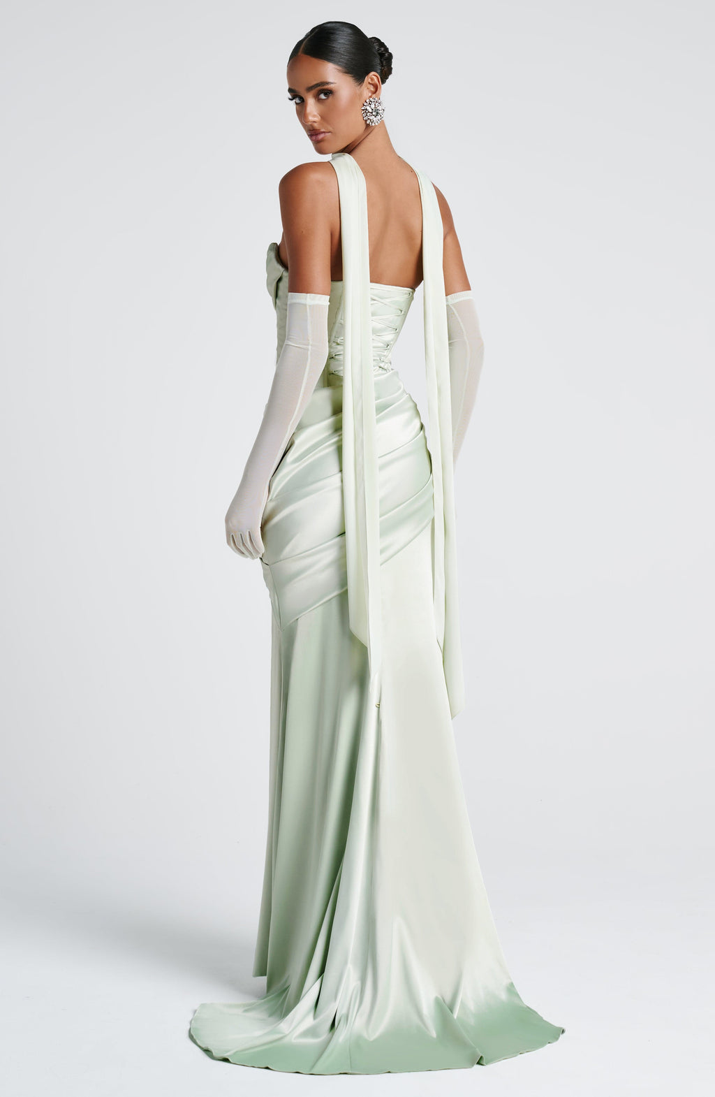 Aria™ - Vestido Largo Verde Menta