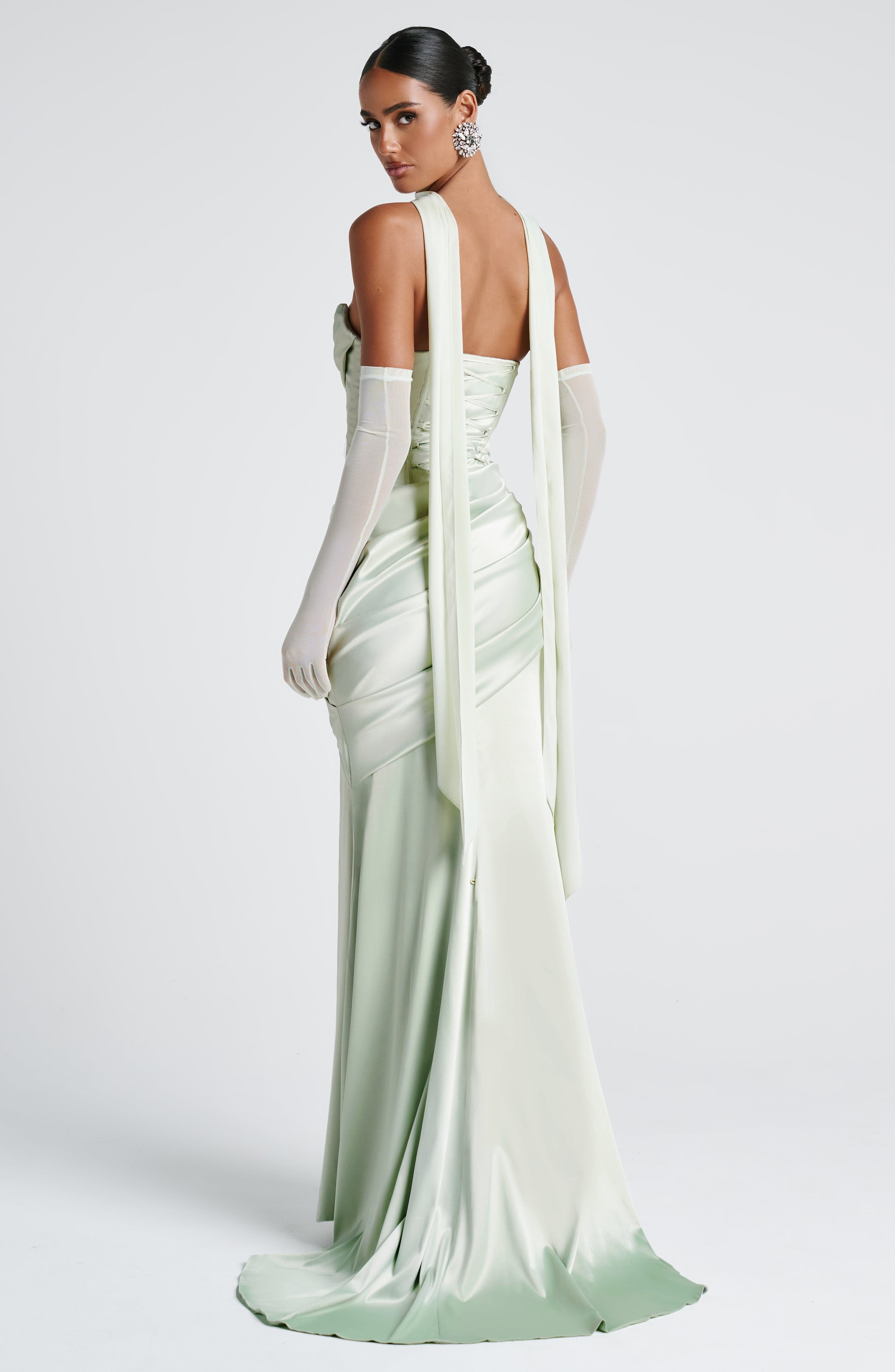 Aria™ - Vestido Largo Verde Menta