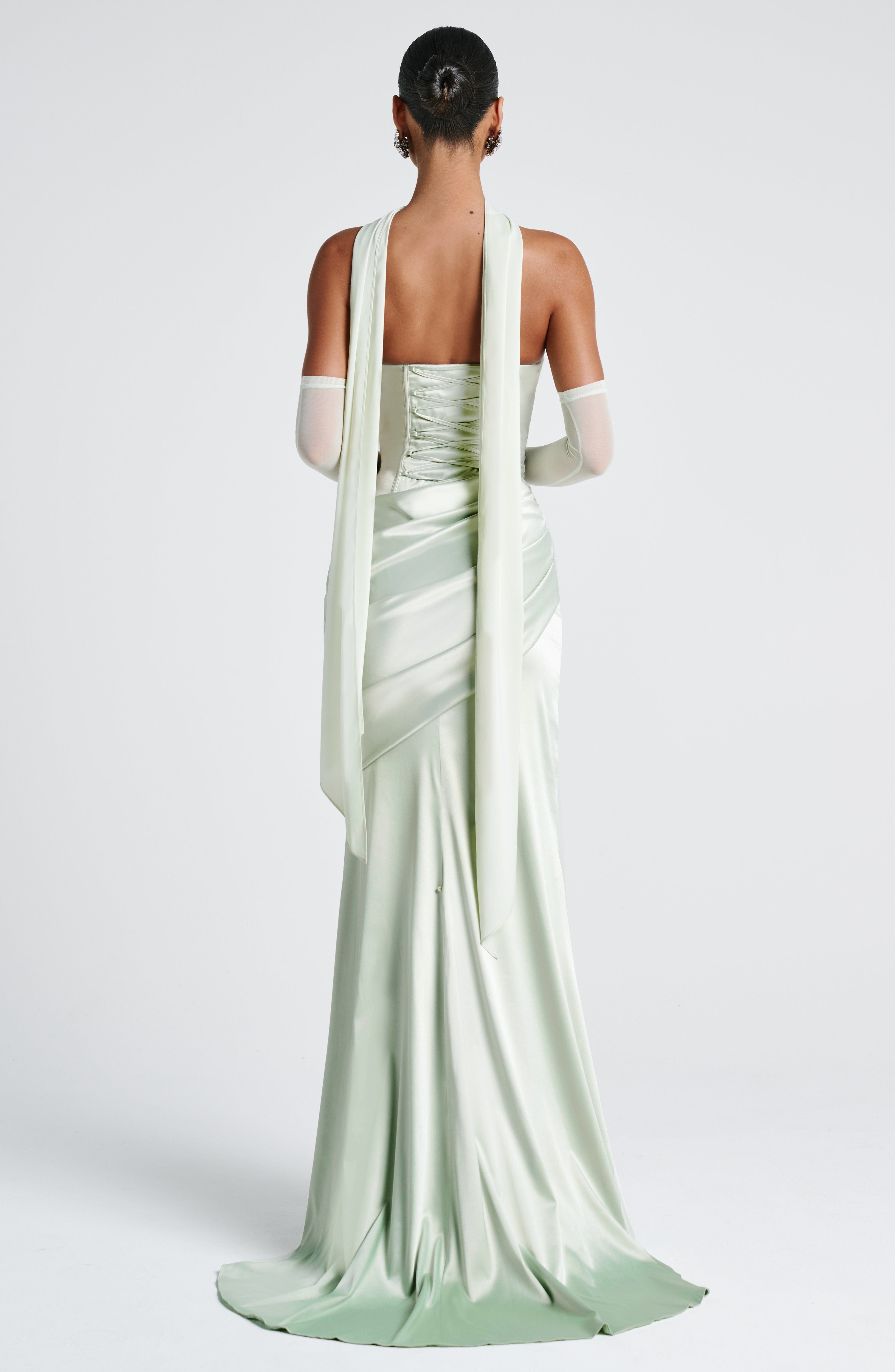 Aria™ - Vestido Largo Verde Menta