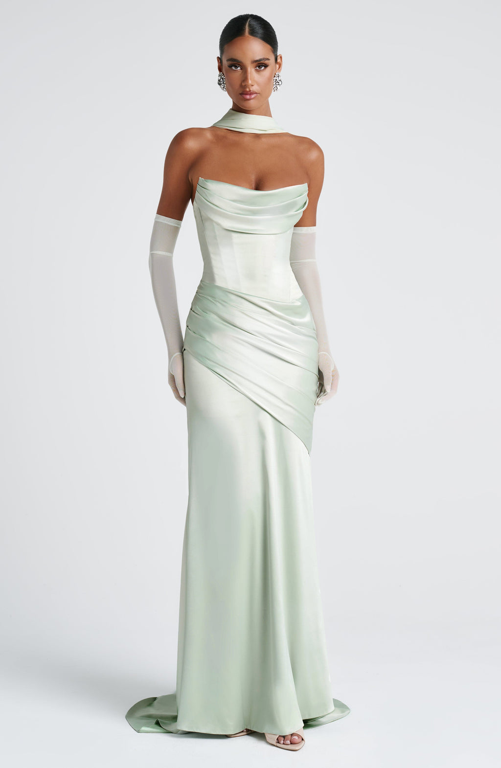 Aria™ - Vestido Largo Verde Menta